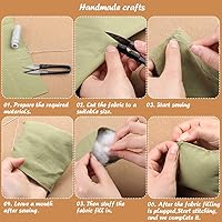 Vista 6 de LOKUNN Relleno de fibra de poliéster de 8.8 oz/250 g, (2.12 oz ~ 3.97 libras) relleno de almohada de relleno, fibra de relleno de alta resistencia