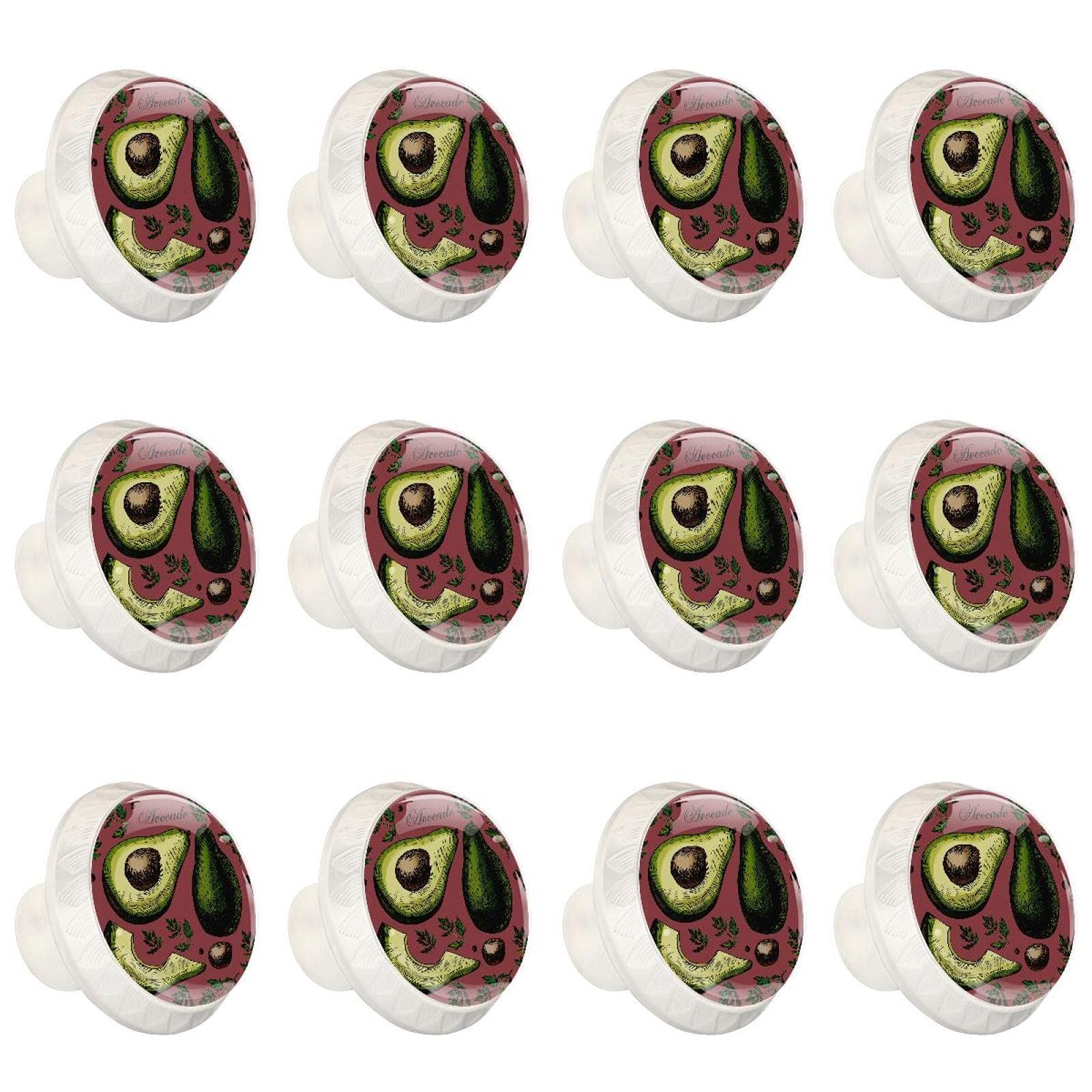 Boutons de meuble avocat vintage TBOUOBT | Lot de 12 pièces pour tiroir et cuisine
