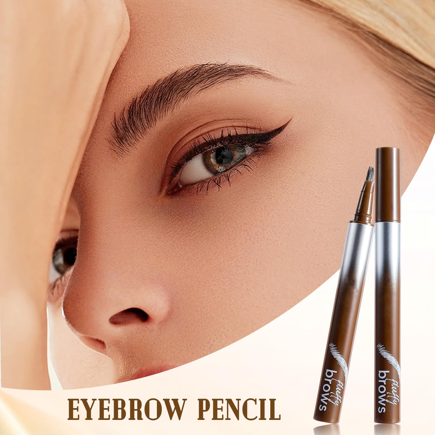 Fluffy Brows Waterproof Eyebrow Pencil With Angled Brush For Natural Definition - Image 3