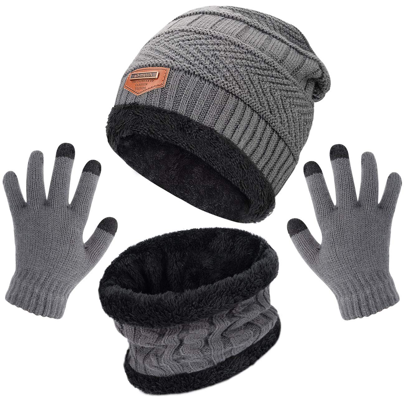Lifup Chaud Écharpe Et Gants Bonnet Ensemble Pour Garçons