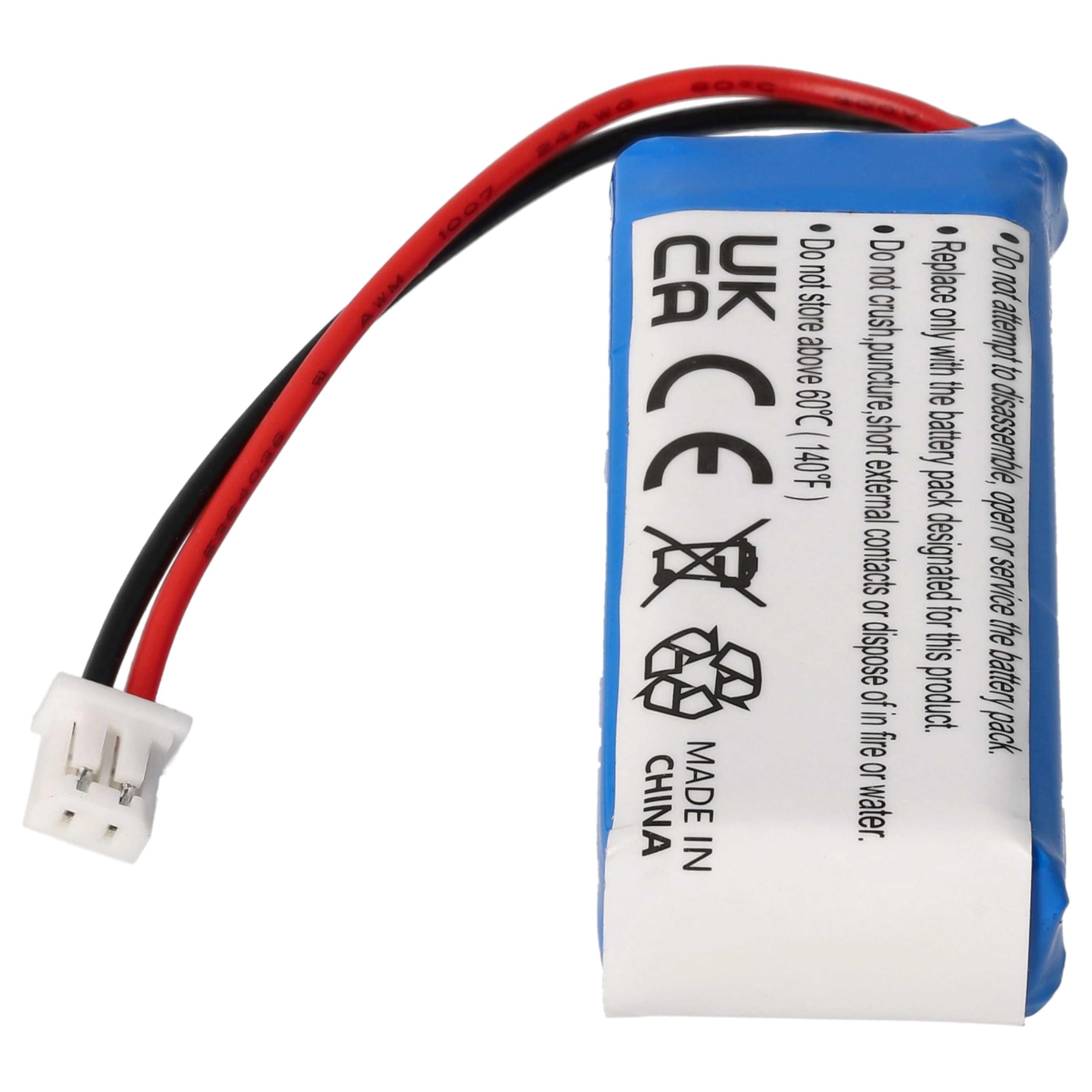 vhbw batteria compatibile con Dogtra 2302NCP, 2302NCP Transmitter trasmettitore portatile per collare per cani (500mAh, 7,4V, Li-Poly)