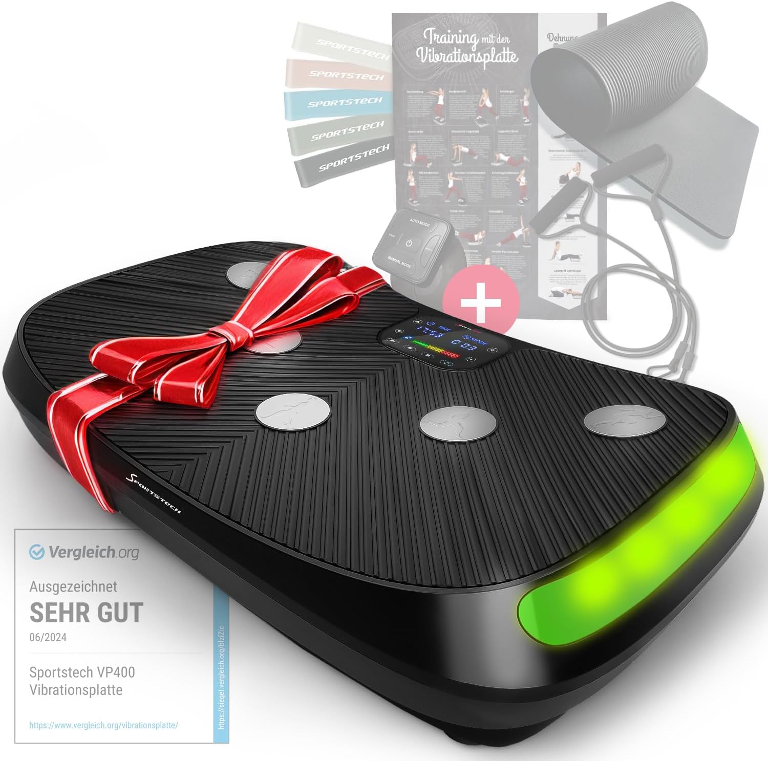 Sportstech 4 D Vibration Plate for Home VP400 and Haiti
