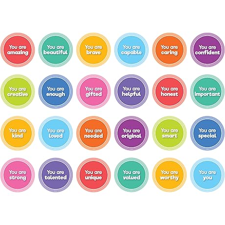 Positive Affirmation Magnets for a Motivating and Uplifting Classroom