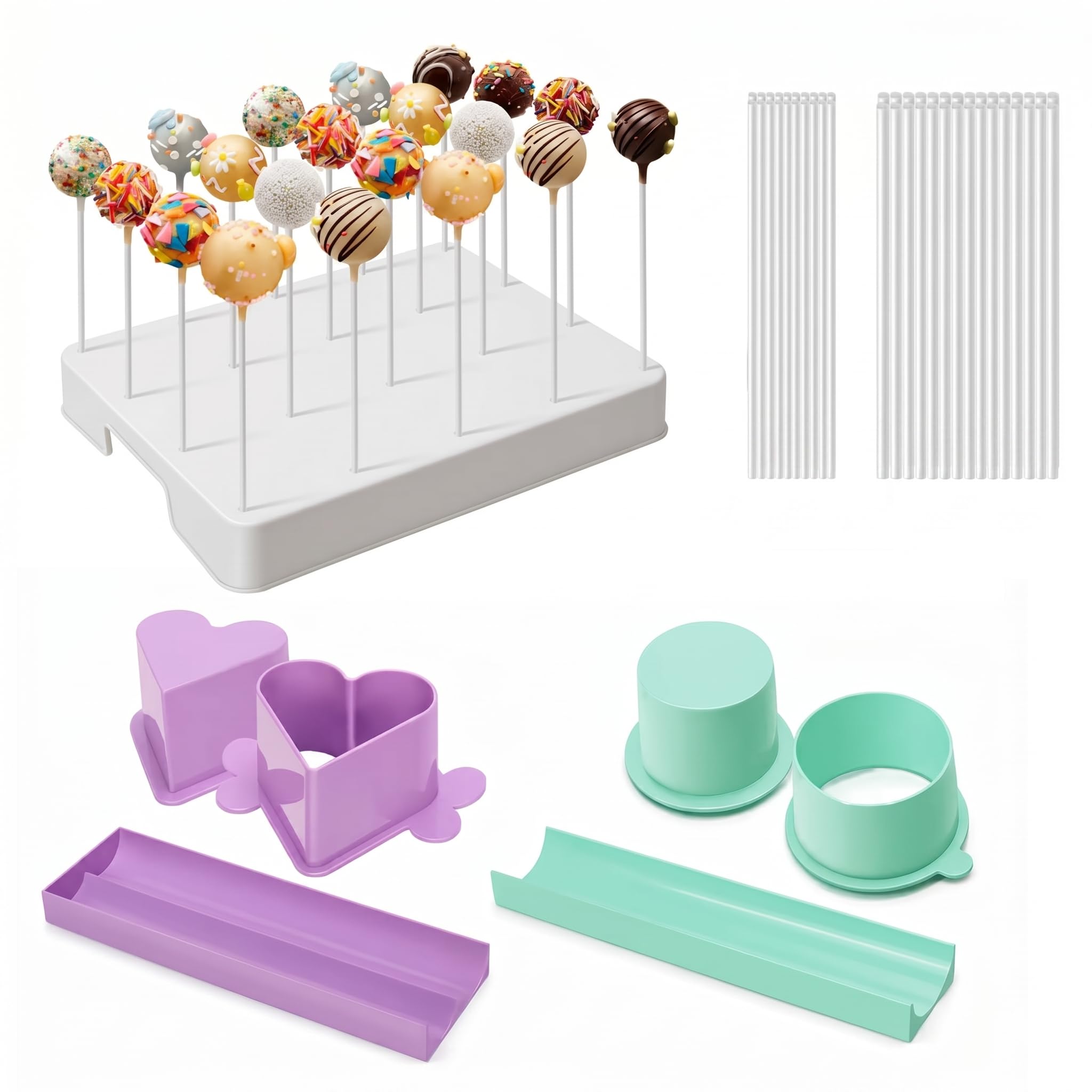 Round Cake Pop Mold Set - Blue -10 Round Cake Pop Mold Set - Blue -10
