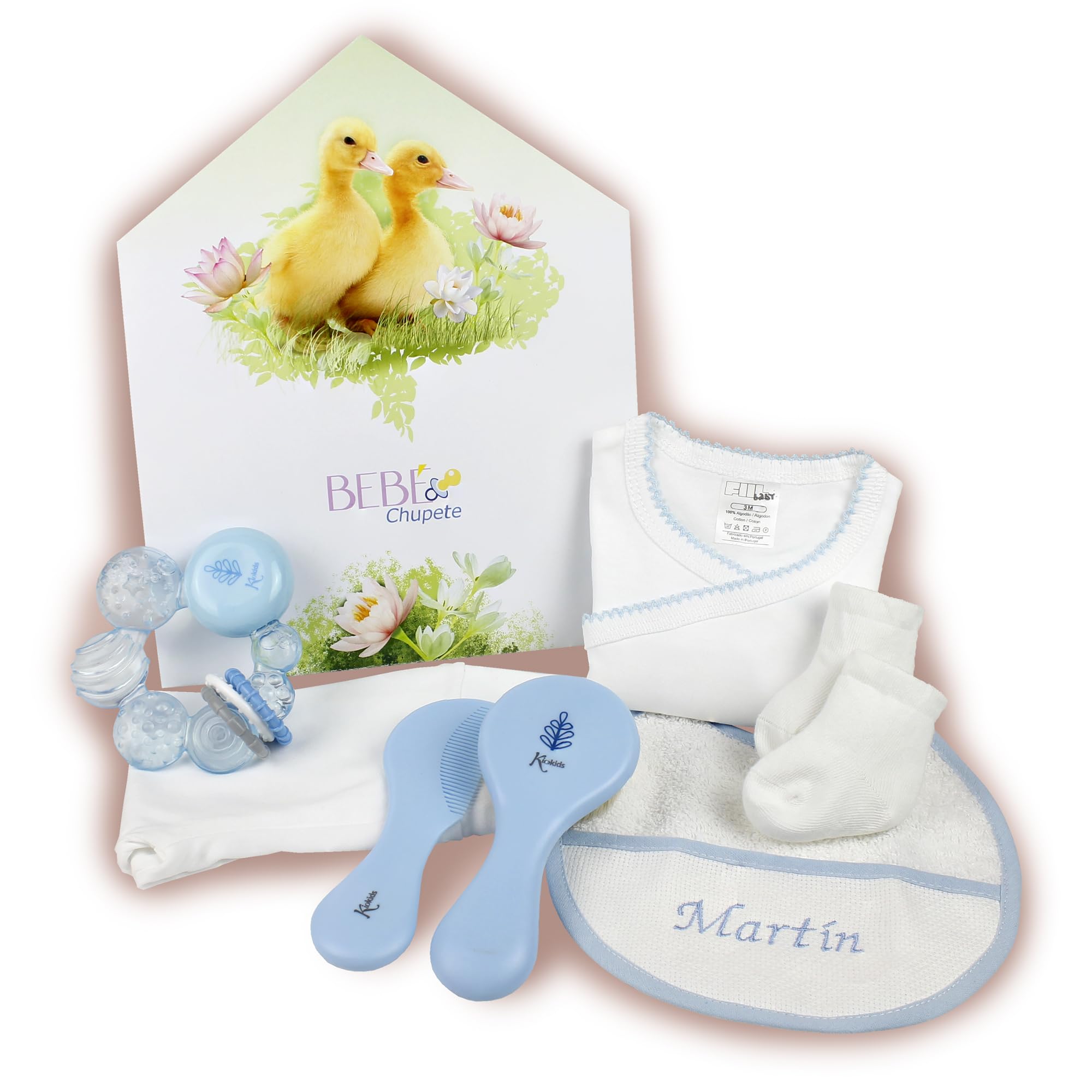 Regalos Para Bebes Recien Nacidos PERSONALIZADOS- Regalo Bebe Recien Nacido Niño- Regalo Bebe Recien Nacido Niña- Cosas Para Bebes Recien Nacidos- Cesta Bebe- Regalo Recien Nacido Niño (Azul)