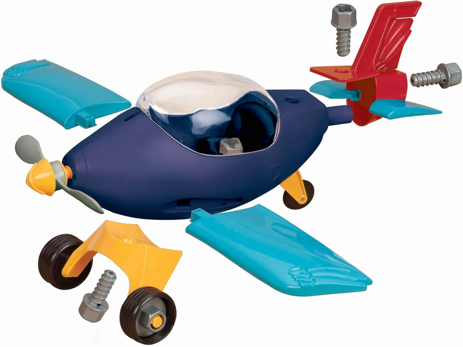 B. toys by Battat - B. Take-Apart Airplane - Toy Vehicle Playset (22pcs) : Toys & Games