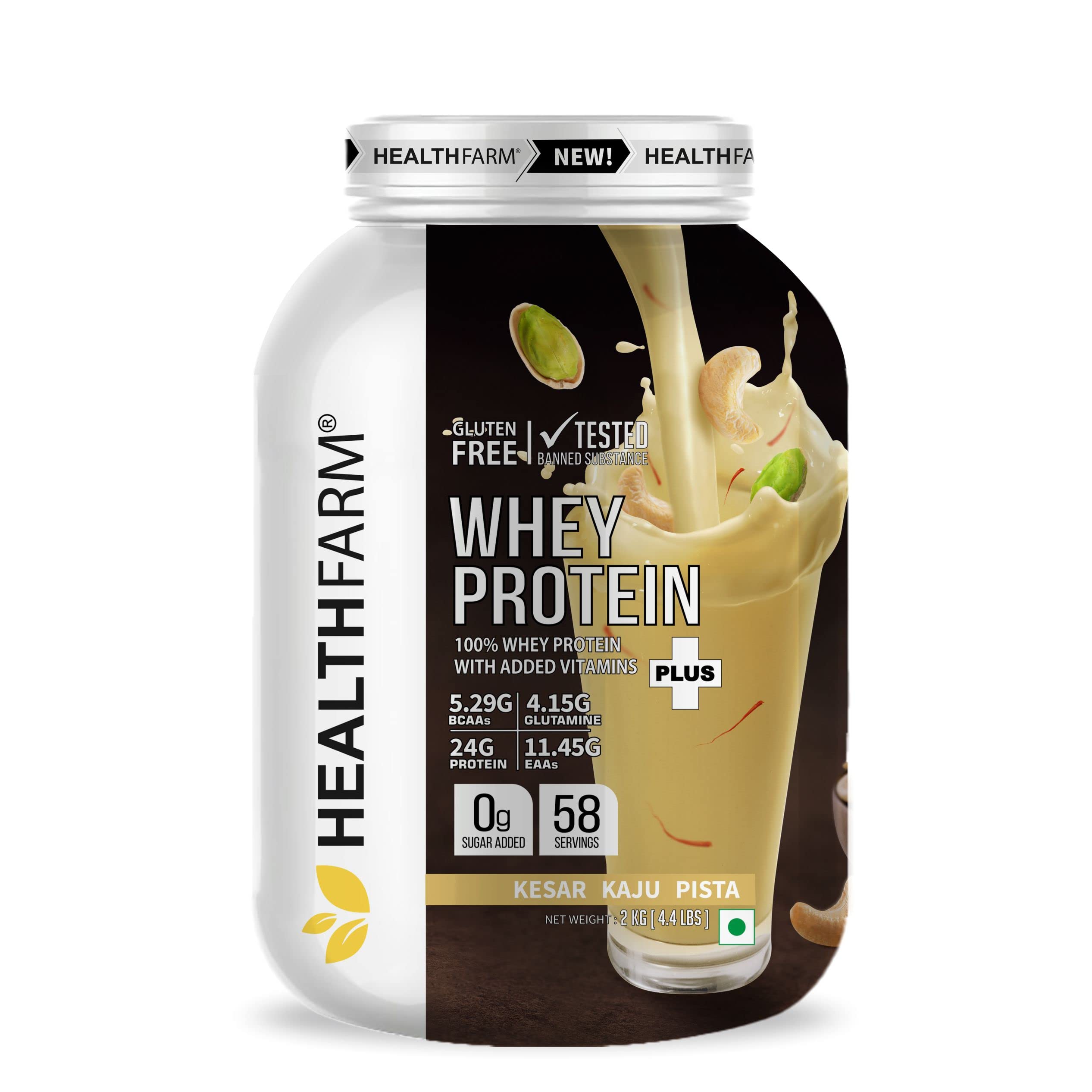 Healthfarm Whey Protein Plus With Added vitamins | 24g Protein Per Serving | Build Lean and Bigger Muscles (B0BVW5Y5VH) Amazon Price History, Amazon Price Tracker