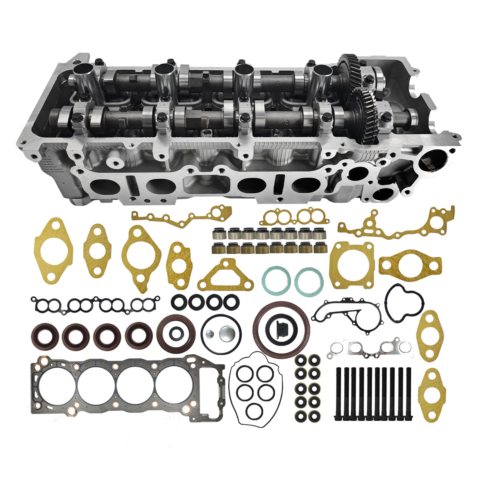 Photo 1 of JaoRop 11101-79276 Cylinder Head Assy Fit for Toyota 2RZ-FE 3RZ-FE 2.4/2.7L