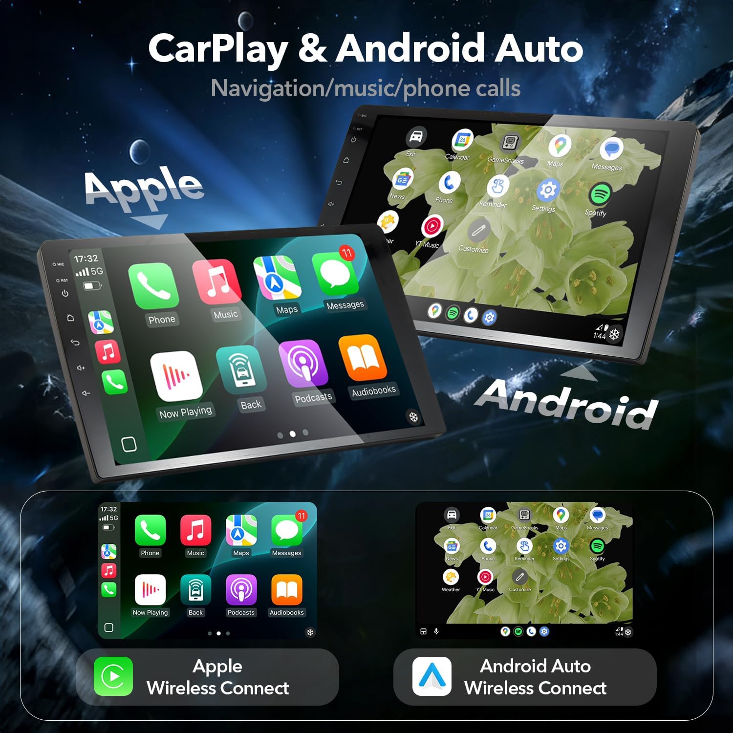 8 Core 4+64GB Car Radio Stereo Upgrade for Chevy Silverado 2007-2013 GMC Sierra Yukon, Plug and Play 10.2" Android 13 Head Unit with Wireless Carplay/Android Auto/1080P Rear View Camera