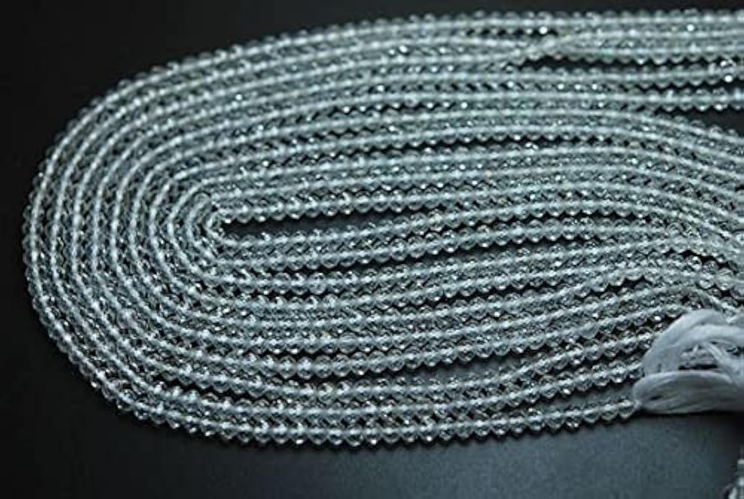 Perles az facettées rondelles 4mm en blanc naturel pour réparer et personnaliser vos bijoux