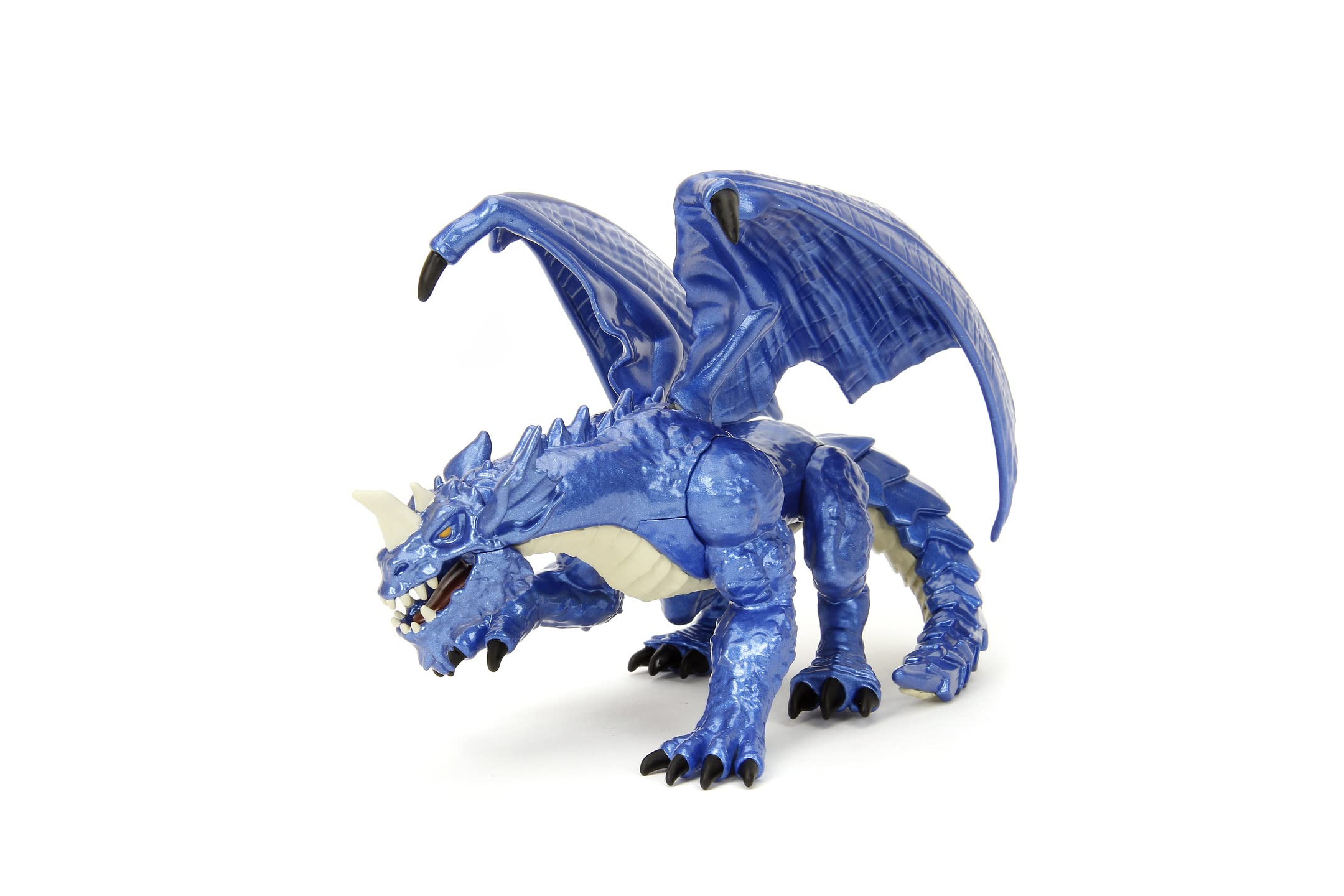 Jada Toys Dungeons and Dragons Figuren Set (Mega Pack mit 7 Sammelfiguren in 3 Größen) - DND Figuren aus Metall ab 12 Jahre (Elf, Human Barbarian, Zwerg, Golem, Oger, Beholder, Drache,), 4-10 cm
