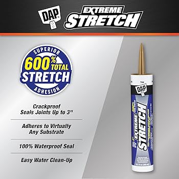 DAP 7079818718 Extreme Stretch Elastomeric Sealant, Tan, 10