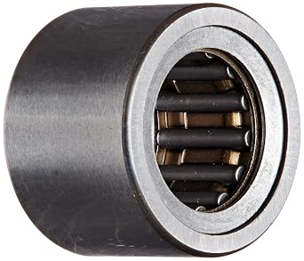 Koyo NK10/12 Needle Roller Bearing, Outer Ring and Roller, Open, Steel Cage, Metric, 10mm ID, 17mm OD, 12mm Width, 39000rpm Maximum Rotational Speed