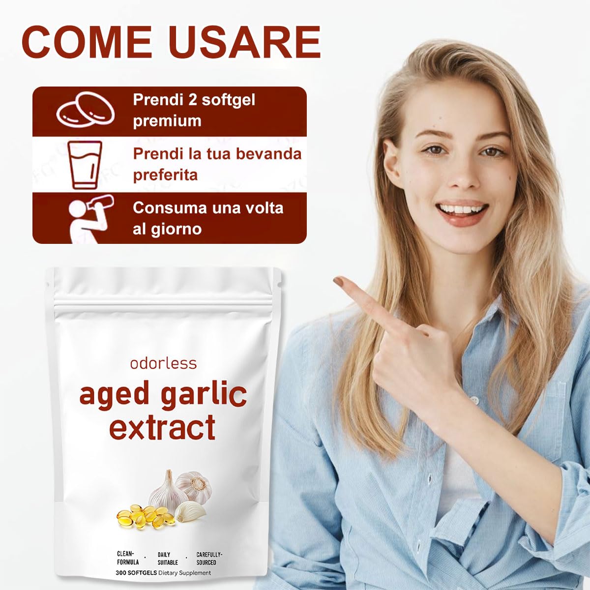 Vitaris Aglio Invecchiato,2026 Aglio invecchiato 24 mesi,Estratto di Aglio Invecchiato Inodore,Aged Garlic Extract,Vegetariano,Ingredienti Naturali