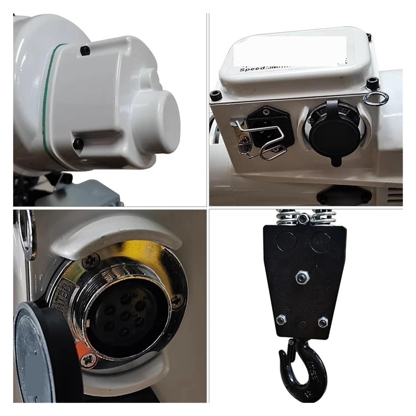 Paranco Elettrico A Catena 220V Senza Spazzole 500kg 3M Piccola Gru Silenziosa Paranco Elettrico Telecomandato Argani
