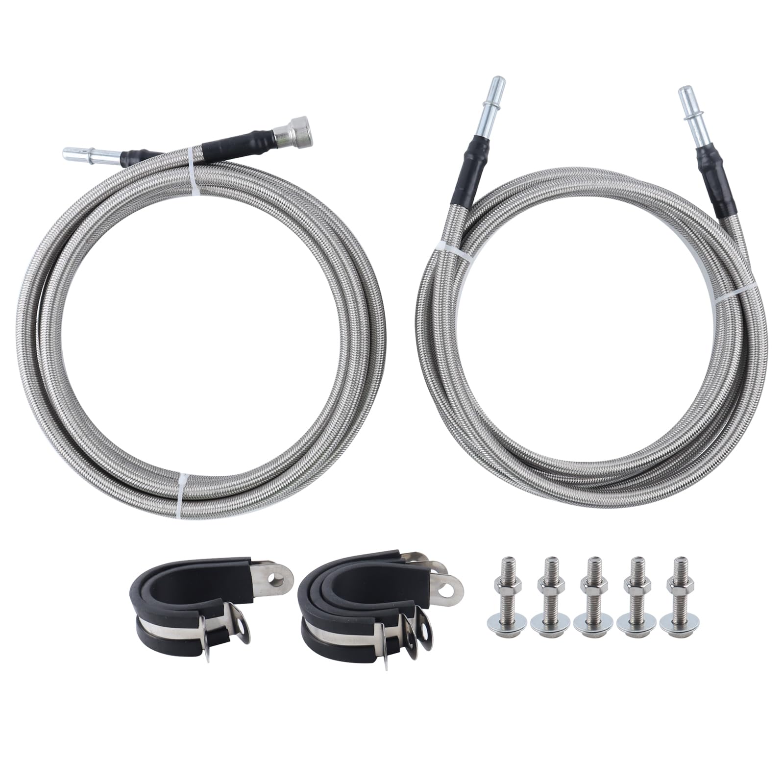 MUCO Stainless Fuel Lline kit 819-846 Flexible Braided Lines Stainless Steel for Silverado 1500 Classic 2500 HD 3500 GMC Sierra 1500 2500 HD 3500 2004