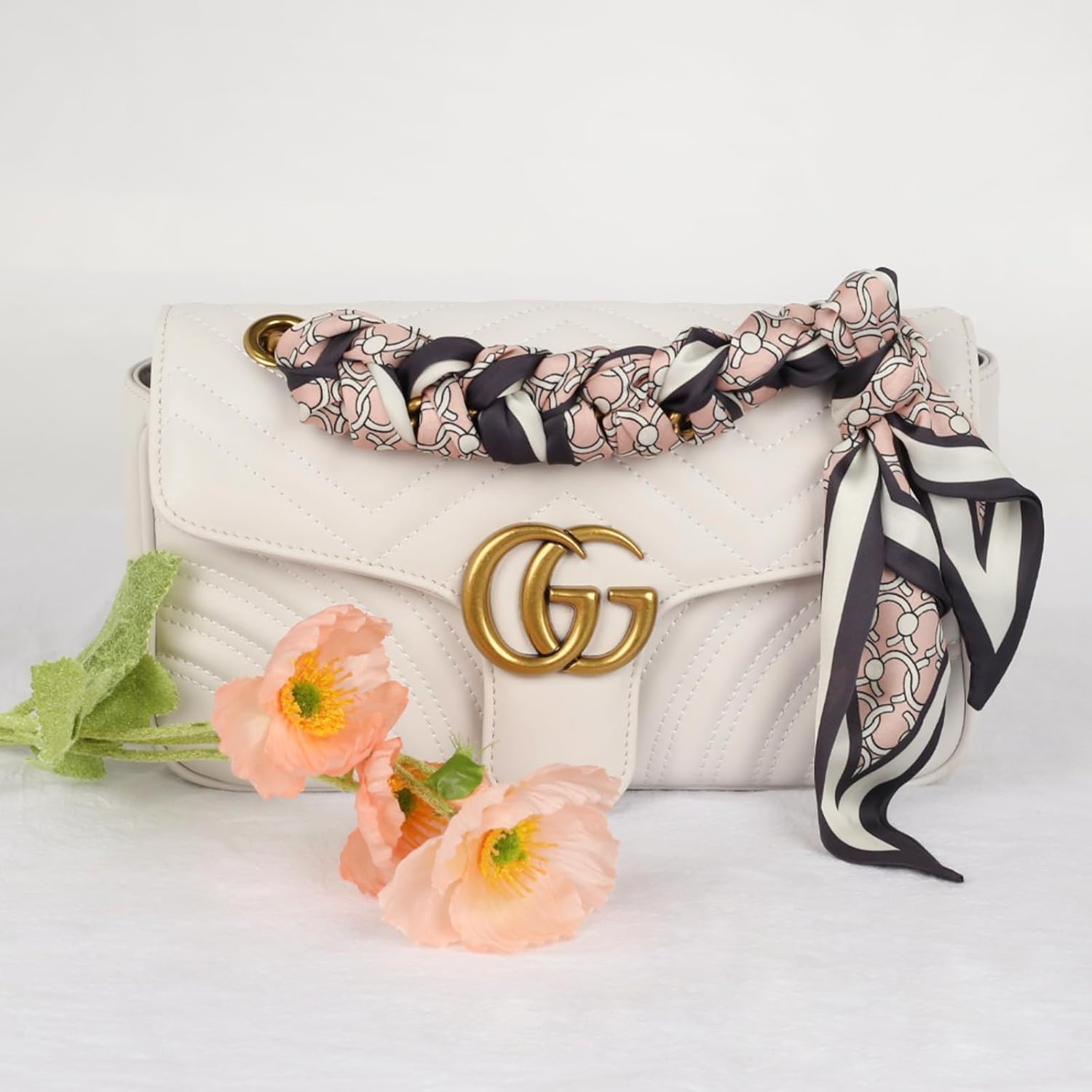 59" Mulberry Silk Like Head Scarf Women's Fashion Square Neck Satin Scarfs for Bag Hair Scarves Gift 59" * 5.9” - Image 5