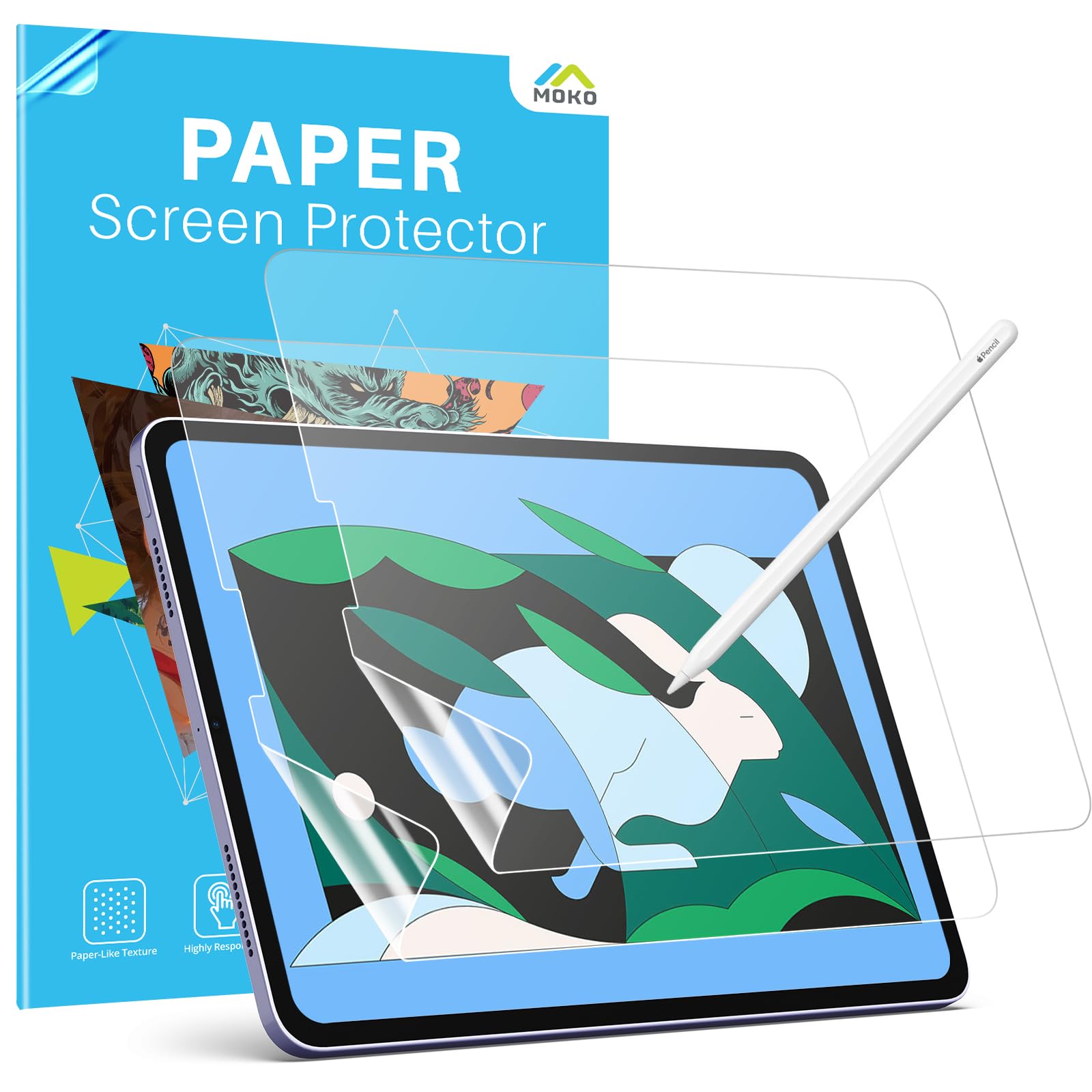 JETech iPad Pro 12.9 Inch Case (2022/2021/2020/2018) with Pen Holder, Clear Back