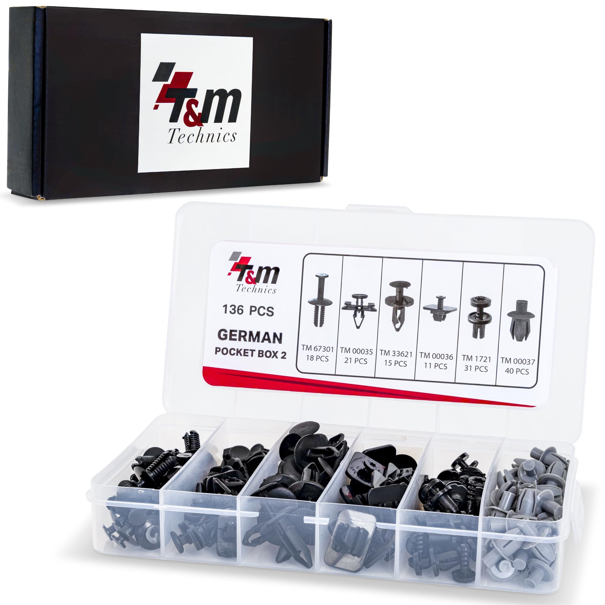100pz Rivetti in Plastica per Auto, Clip Di Viti Di Plastica Kit per