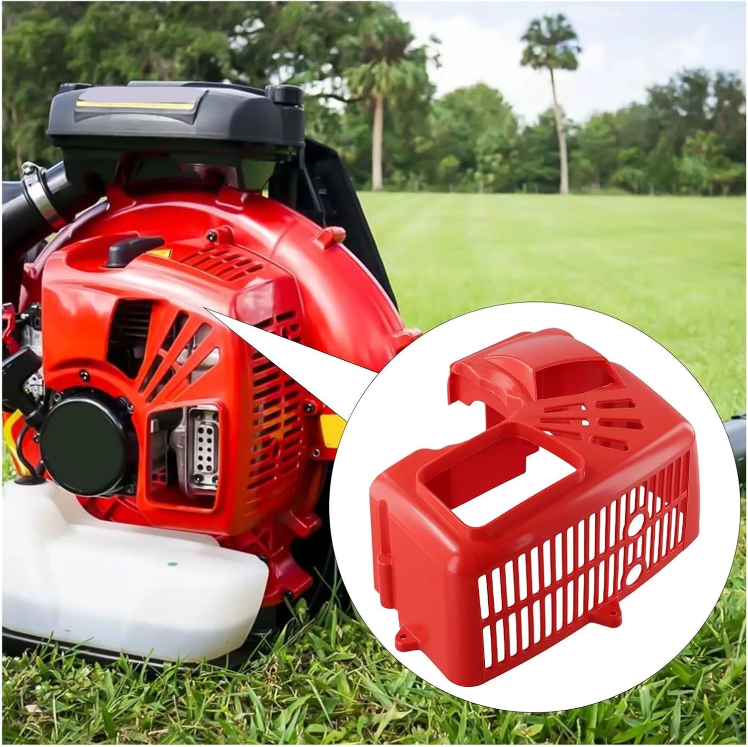 Compatible for Redmax Engine Cover 576561701 Replacement Accessory Fit EBZ8500 EBZ7500 EBZ6500 Leaf Blower Vacuum Garden Tool Repair Component