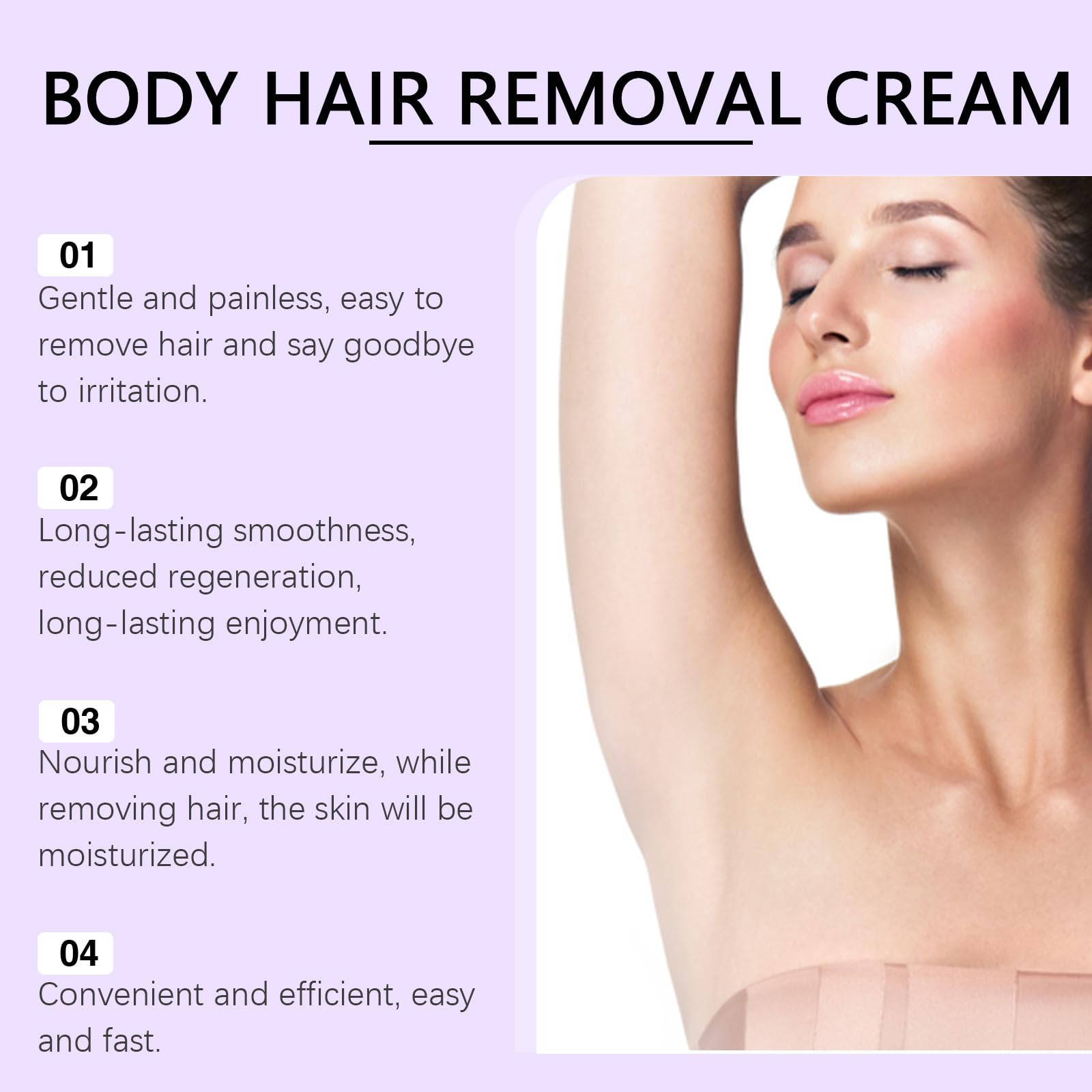 Crema per la depilazione del corpo, formula delicata per la pelle, depilazione indolore con applicatore a spatola, unisex per rimuovere viso e corpo, aloe vera, depilazione rapida (7 pezzi)