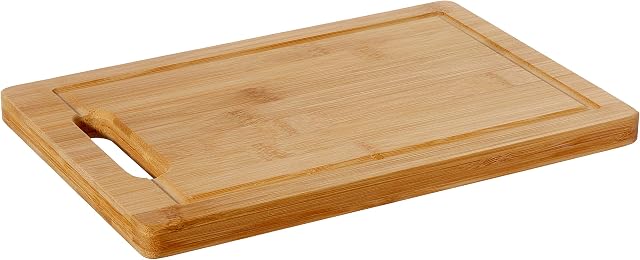Premier Housewares 1103933 Chopping Board with Handle, 30 x 20 cm - Bamboo Natural
