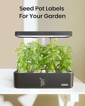 iDOO Growth Sponges 60 Pcs with 102Pcs Seed Pot Labels Sticker