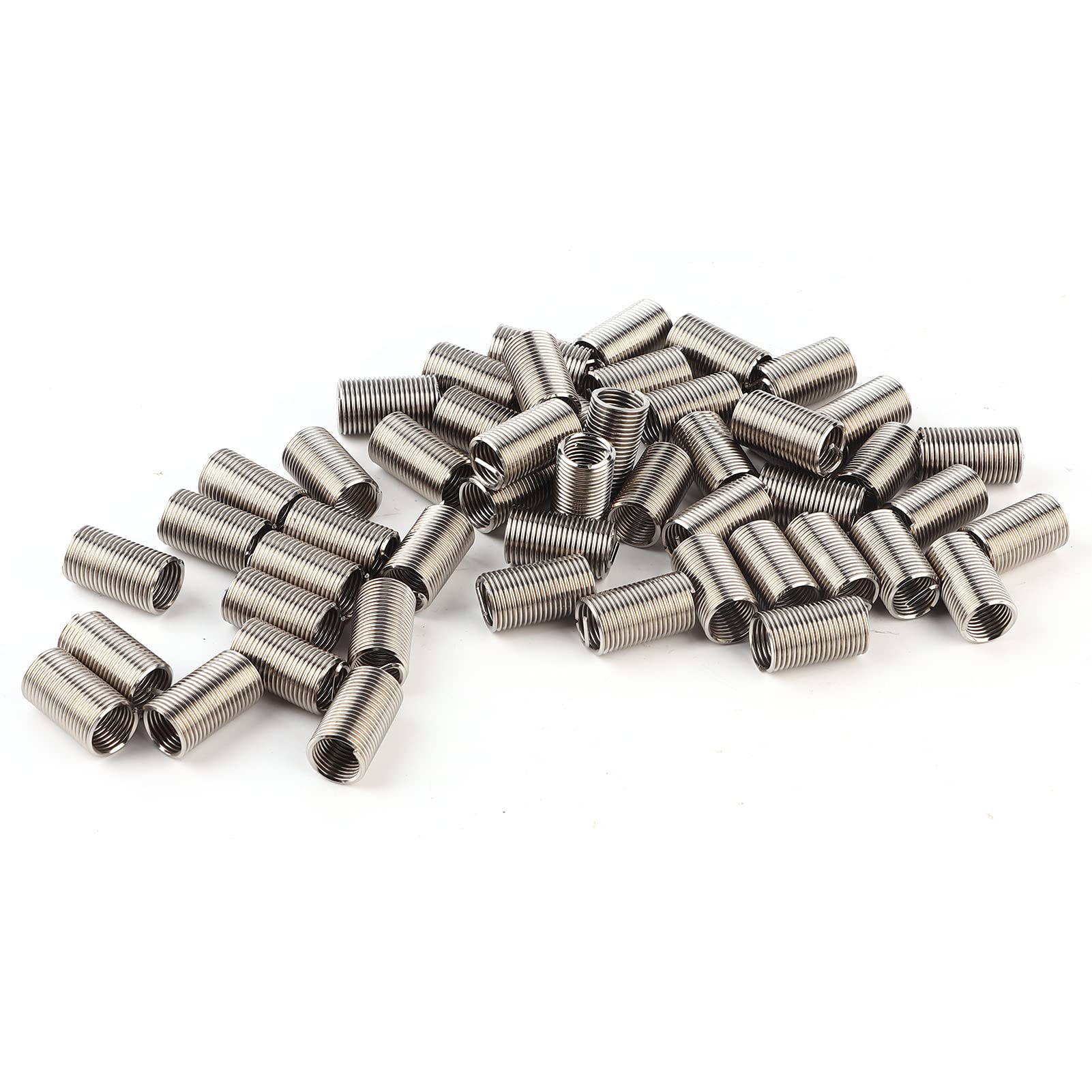 Elicoil M10X1.25 Inserti per Filettatura da 50 Pezzi per Riduttori Femmina Maschio Strumento di Riparazione Dadi in Acciaio Inossidabile Inserti per Filettatura M10X1.25 (3D)