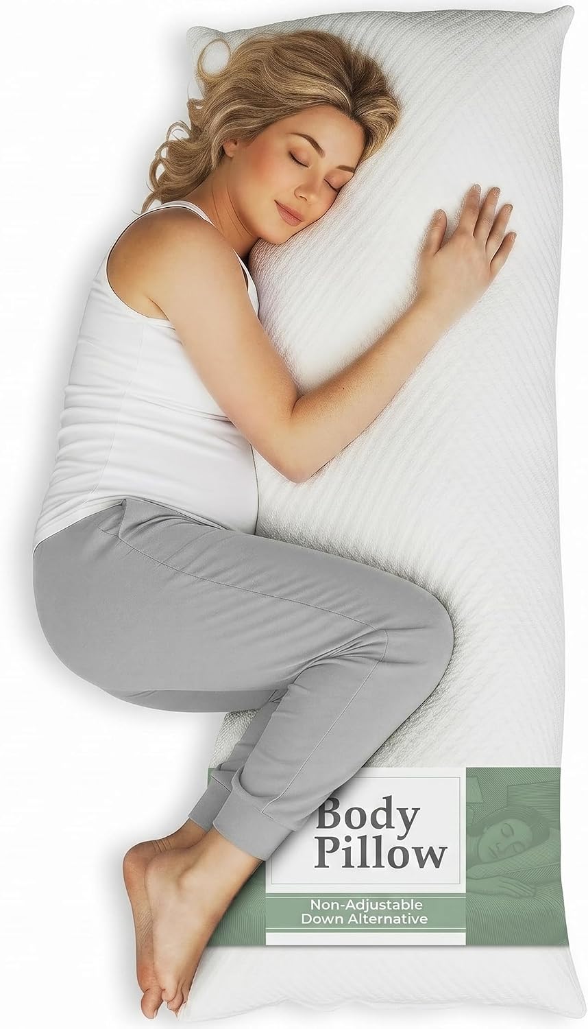 Snuggle-Pedic Body Pillow for Adults,...