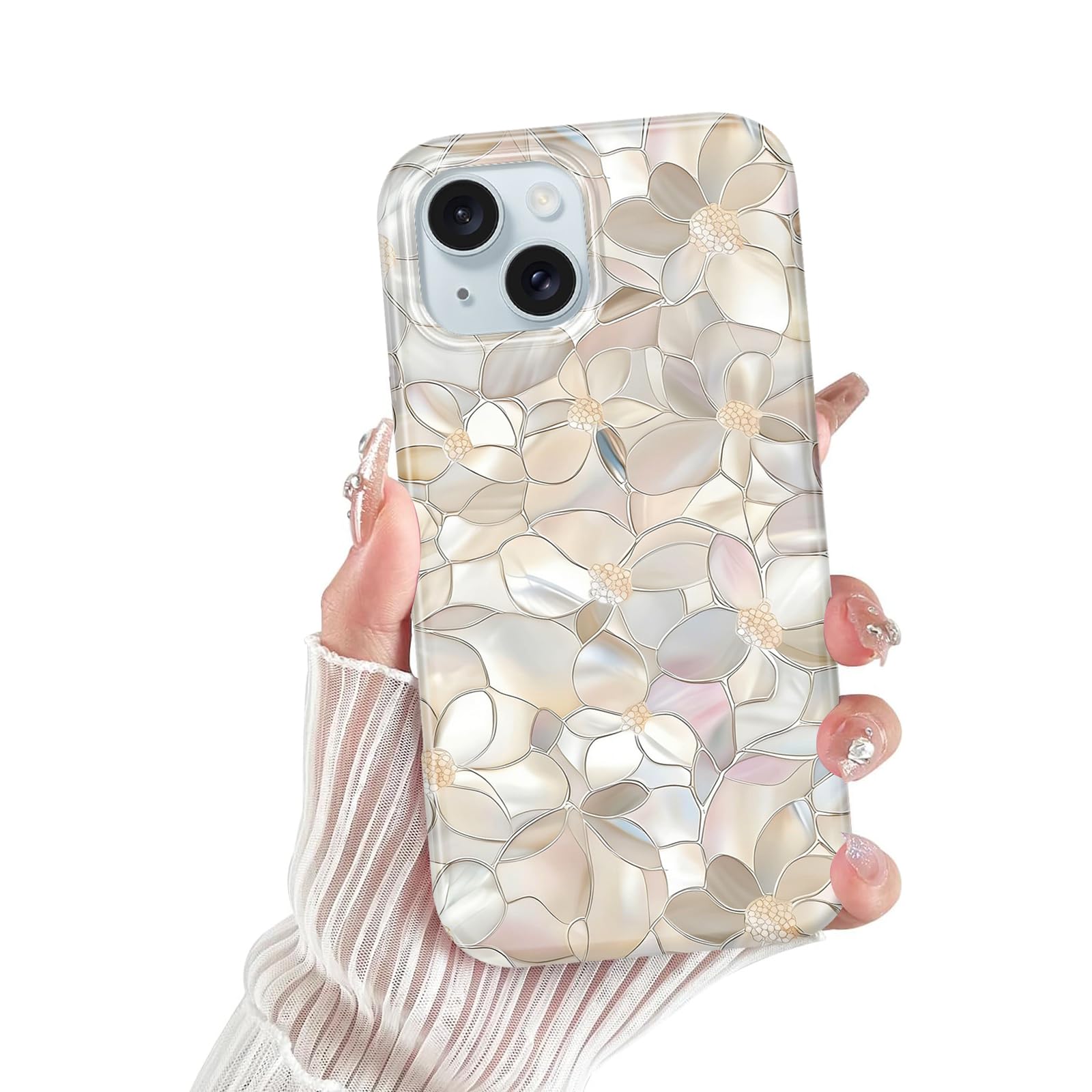 Coque iPhone 11 violette en silicone marbre pailleté antichoc pour modèle 6.1 pouces 2019