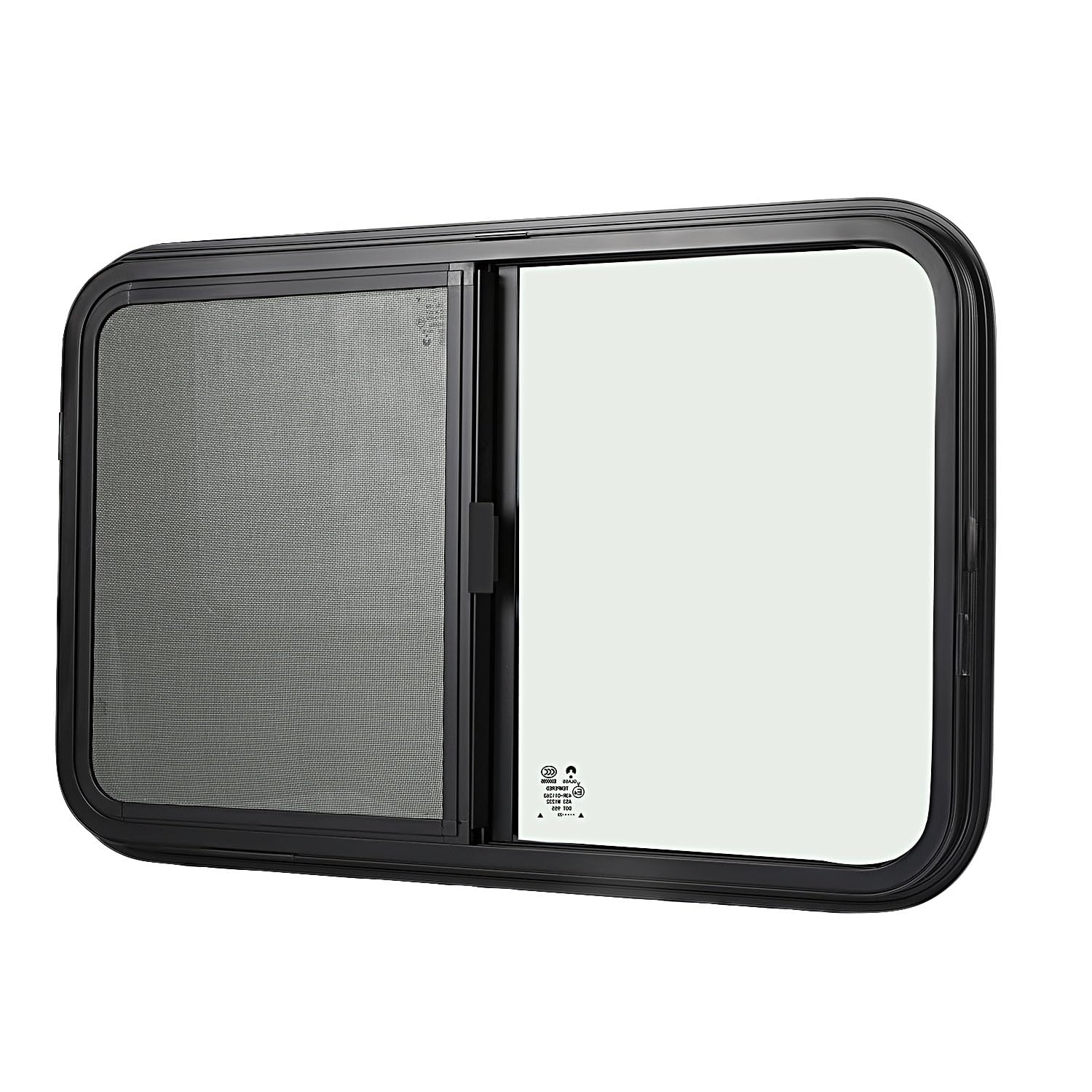 Wohnwagen Fenster 800x500 mm Camper Fenster mit Fliegengitter Caravan Seitenfenster Push Up Ausstellfenster Insektenschutz Sonnenschutz Fliegengitter Wohnwagenfenster für RV Wohnmobil Caravan