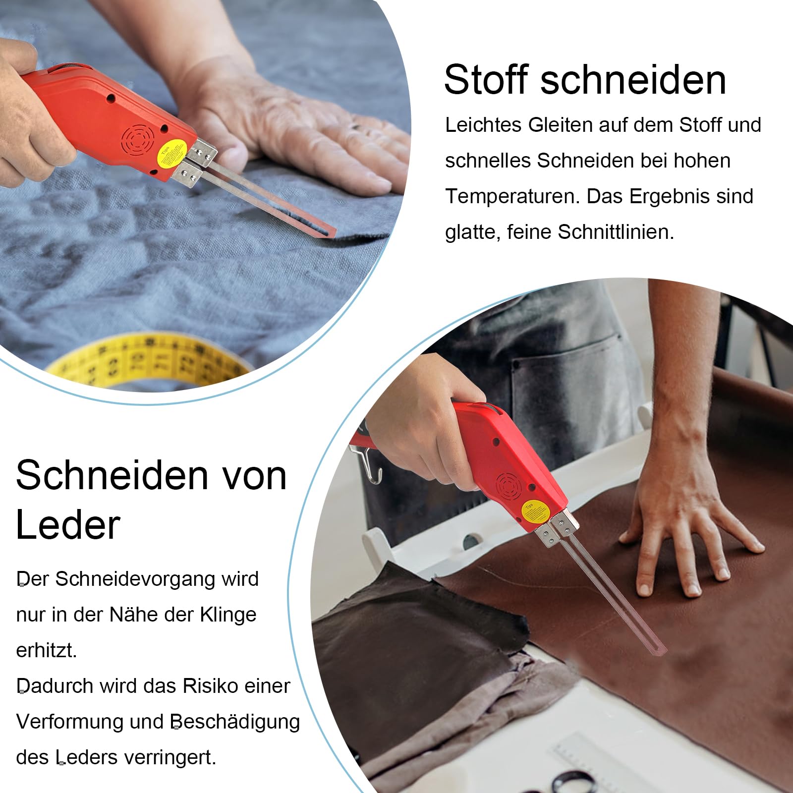 200W Styroporschneider Elektrische Heißmesser Schaumschneider mit 2 Klingen für Styropor, EPS, EPP, KT Board