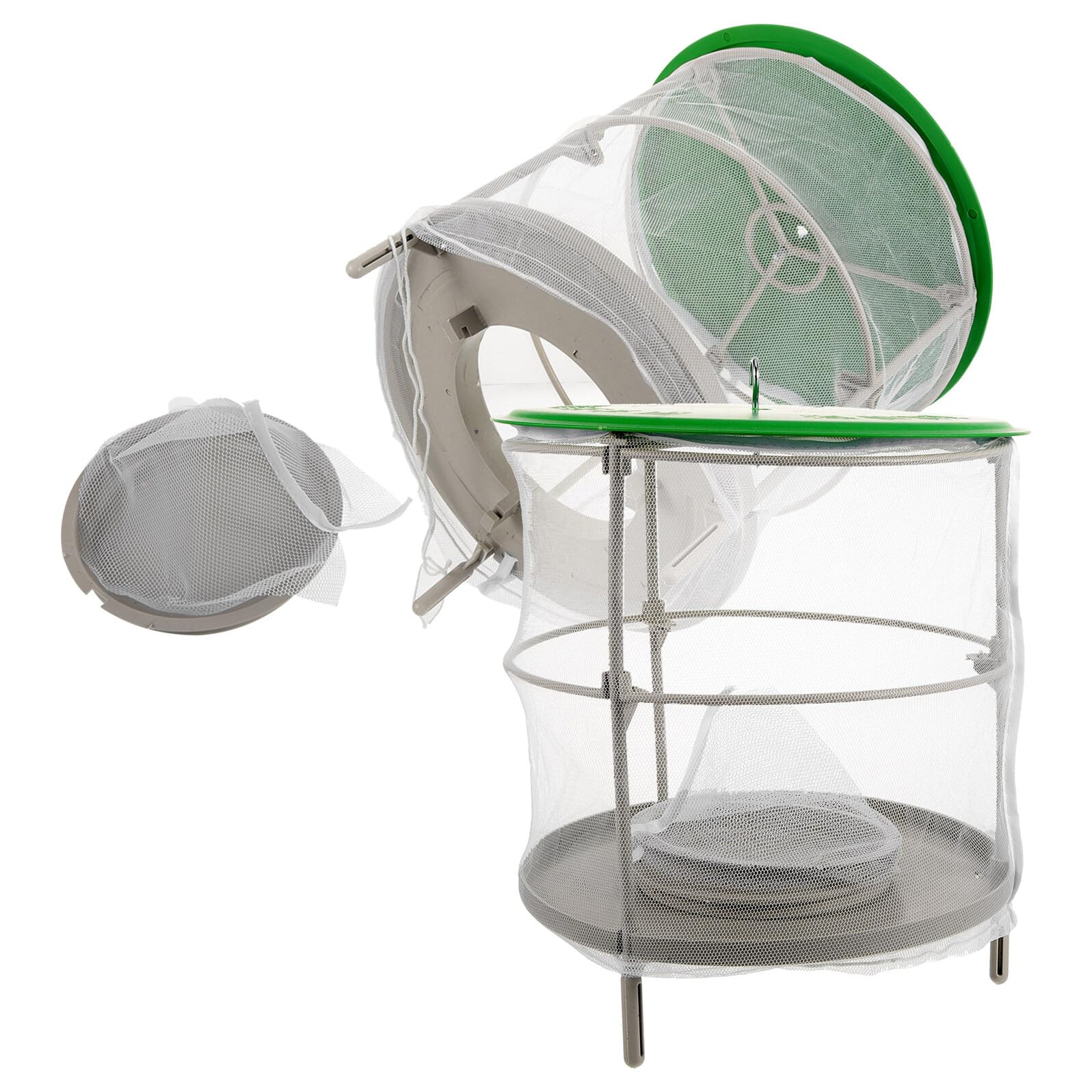 Filet suspendu anti-mouches pour ranch et grand plein air en mesh blanc