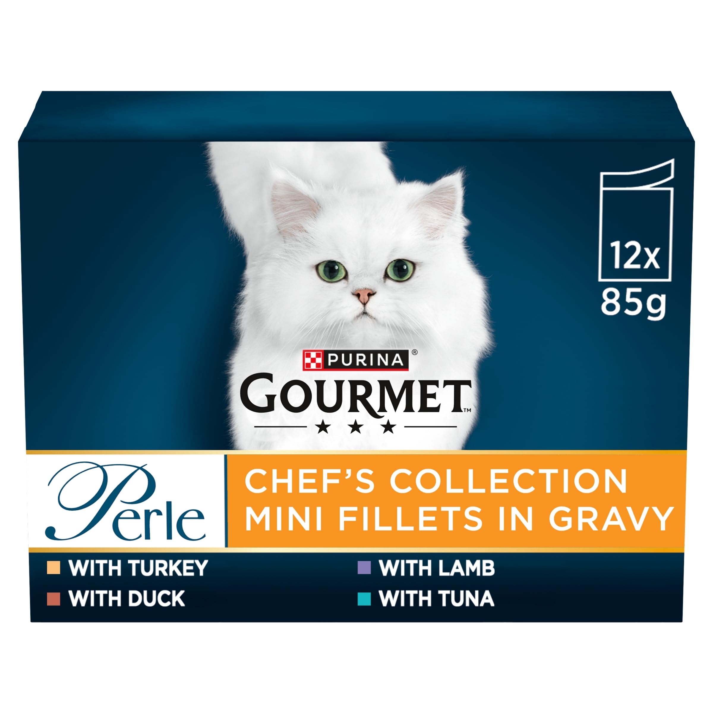 Perle Chef's Collection in Gravy Wet Cat Food 12x85g