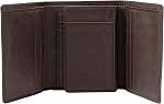 Fossil Men's Ingram Leather Trifold with ID Window Wallet, Black, (Model: ML3289001)