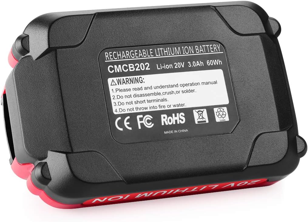 Flаѕh Dеаlѕ - 70% оƒƒ Powilling 2Pack 3.0Ah V20 Lithium Replacement Battery for Craftsman 20V Lithium Ion Battery CMCB202 CMCB202-2 CMCB204 CMCB204-2 with Portable Charger for Craftsman 20V Lithium Batteries