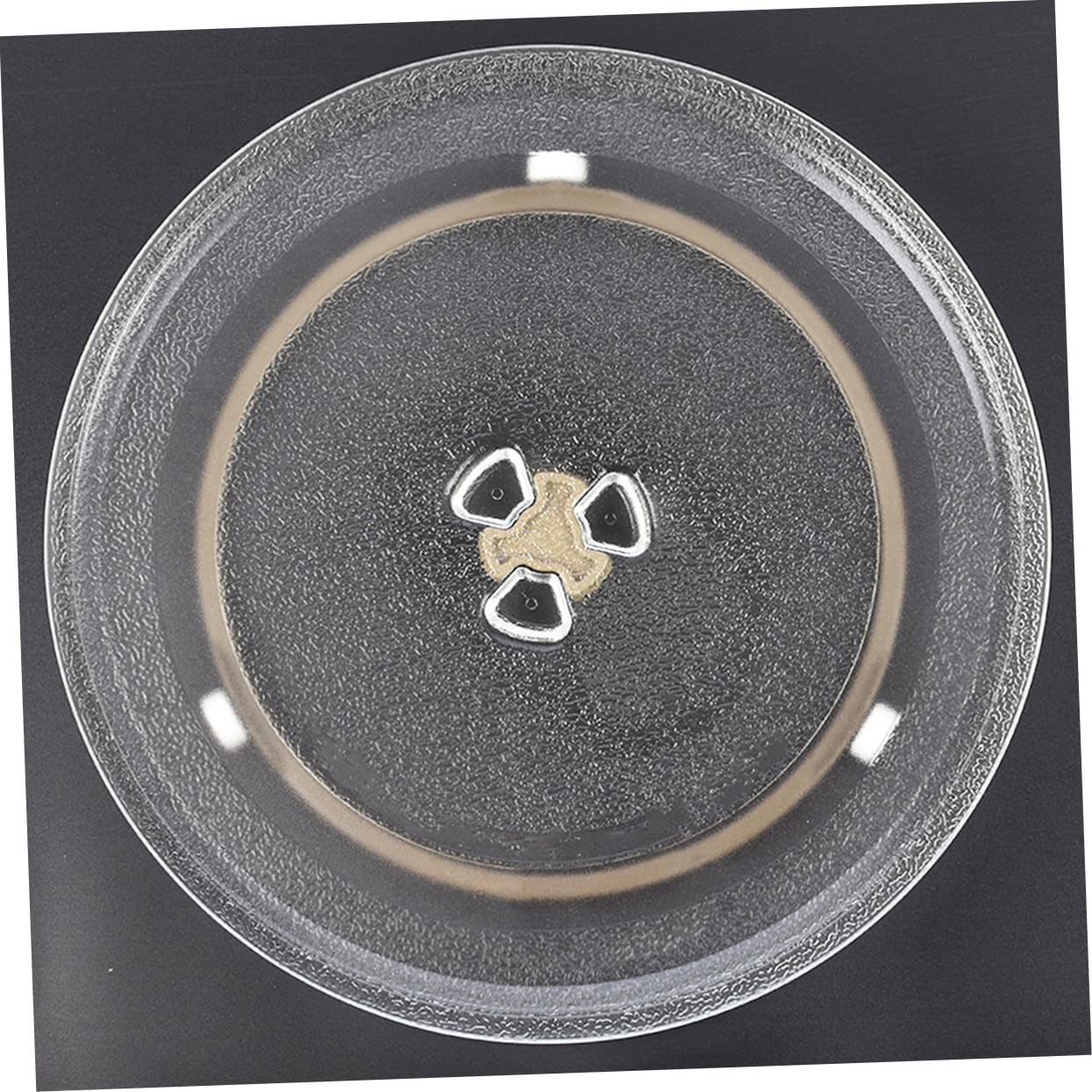 Anillo Giratorio Soporte Plástico Resistente Alta Temperatura para Microondas 2 Piezas Función de Rotación para Plato Giratorio Microondas