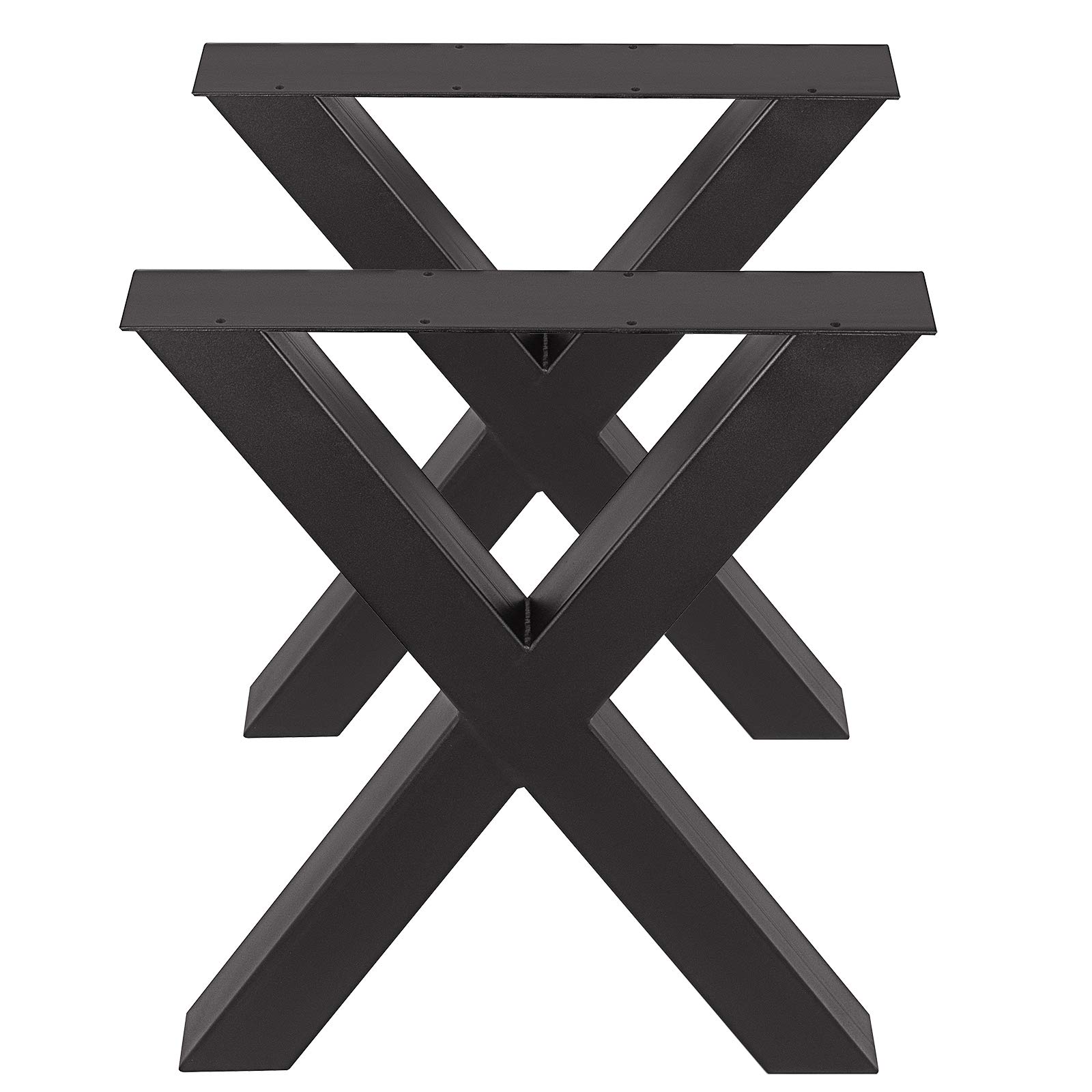 KITGARN Set of 2 Steel XFrame Table Legs 28" x 24" Dining Table Legs