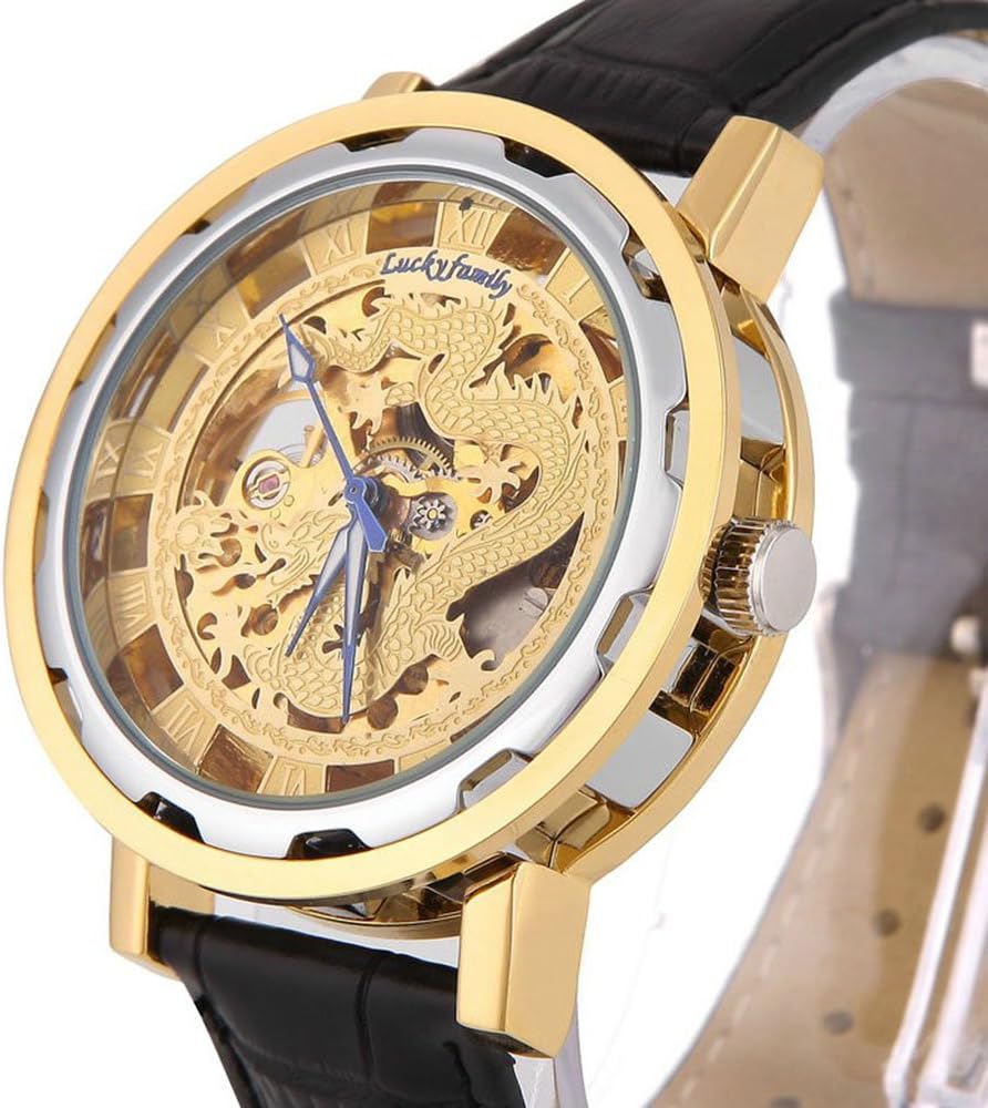 Three-hip-hop movement, atmospheric Korean fashion men's fashion army watch big dial (Black)