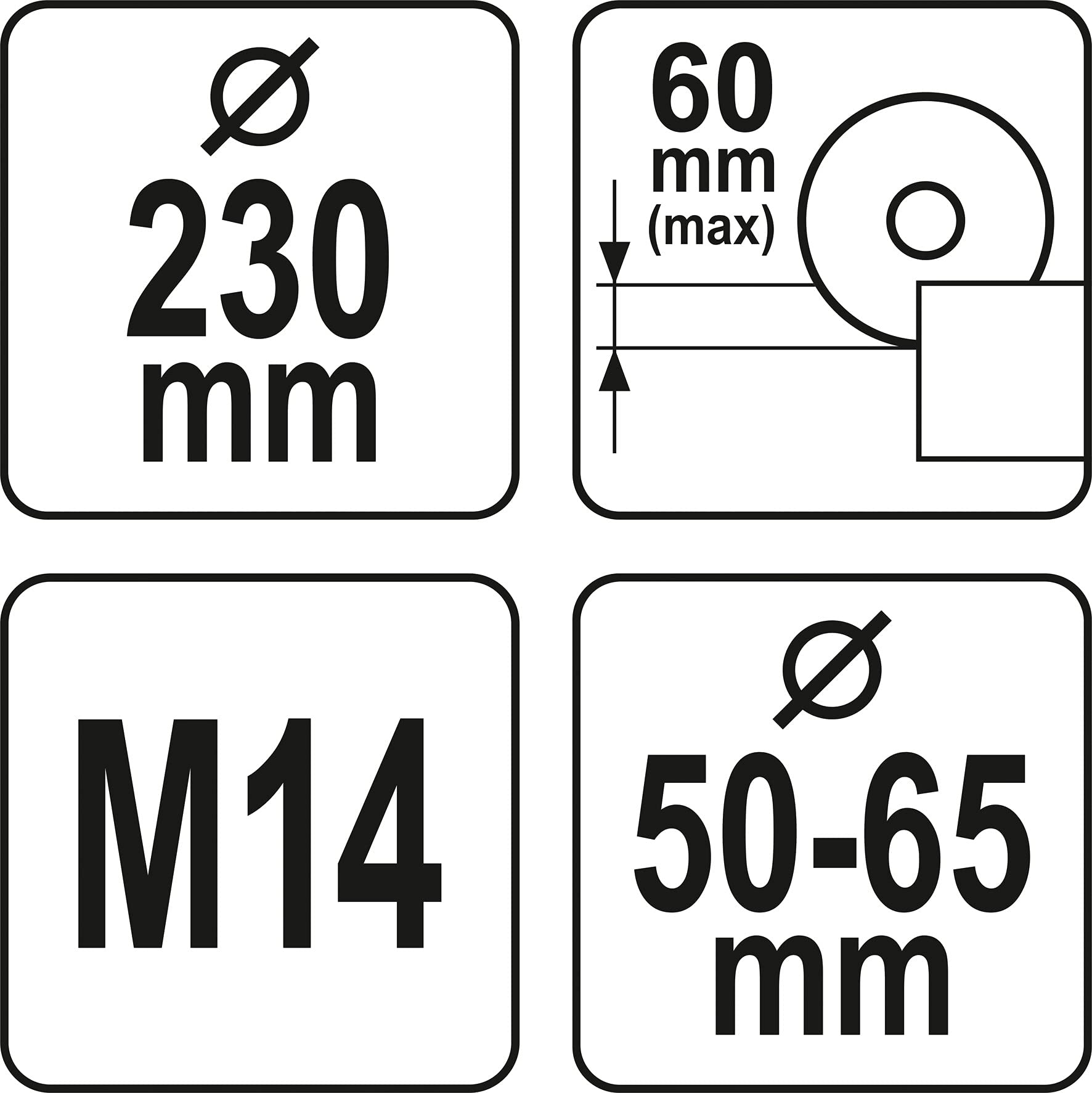 YATO Cubierta de extracción universal profesional para amoladora angular para separar y cortar, 230 mm, alojamiento M14, ajuste de profundidad sin niveles, separación sin polvo, incluye adaptador de