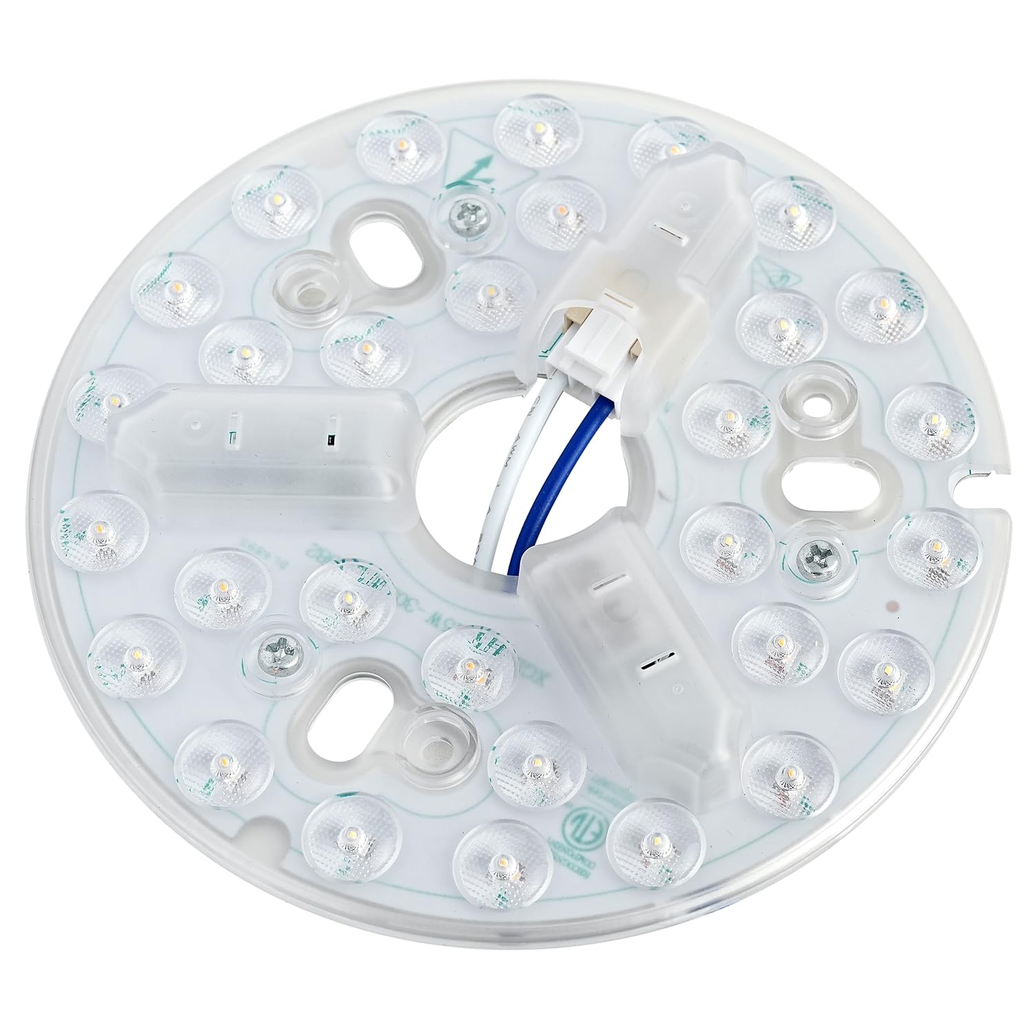 Kit de reacondicionamiento de luz de ventilador de techo, kit de actualización de luz de techo, 5.3 pulgadas, 3 temperaturas de color, 15 vatios, 1800 lúmenes, 120 V, certificación ETL (3CCT) 2