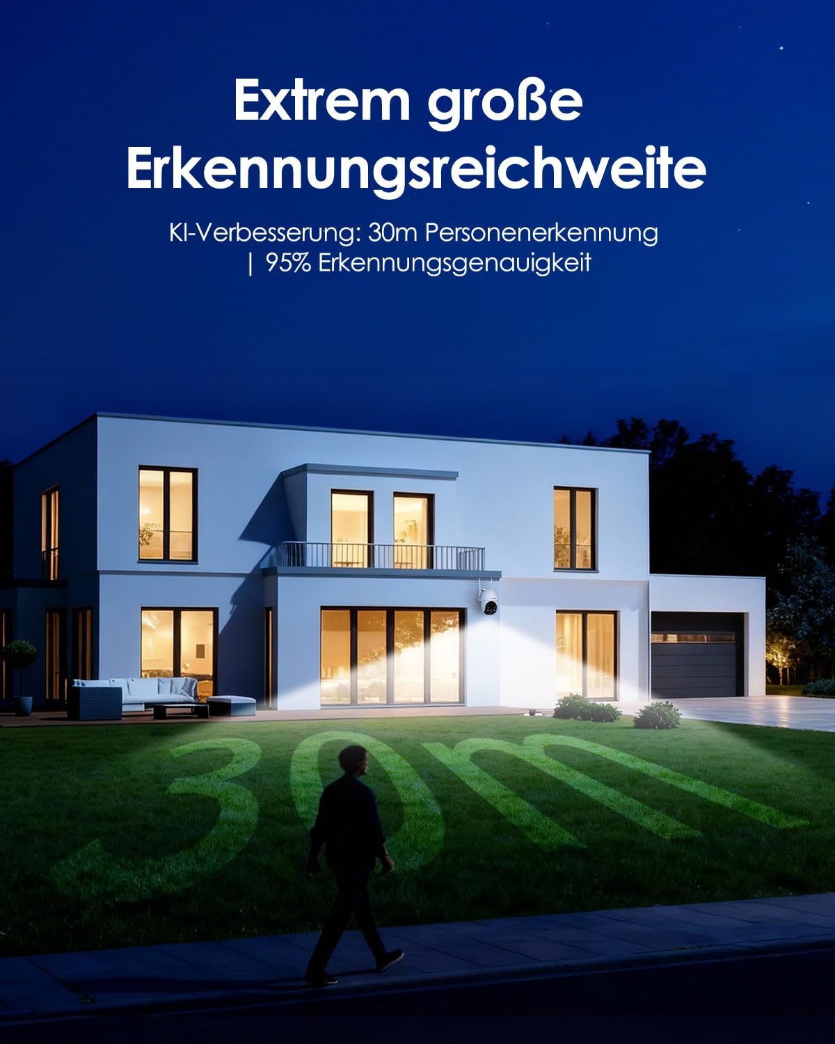 ieGeek 4G 24/7 Aufzeichnung AOV Überwachungskamera Außen mit SIM ohne WiFi
