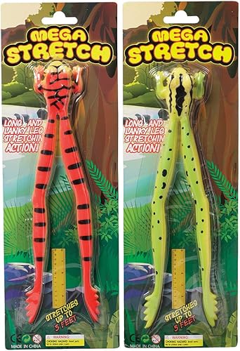 WARM FUZZY Juguetes (1) Mega Stretch Frog Toy  2 estilos surtidos de juguetes realistas de rana ideal para bromas, recuerdos de fiesta, cesta de