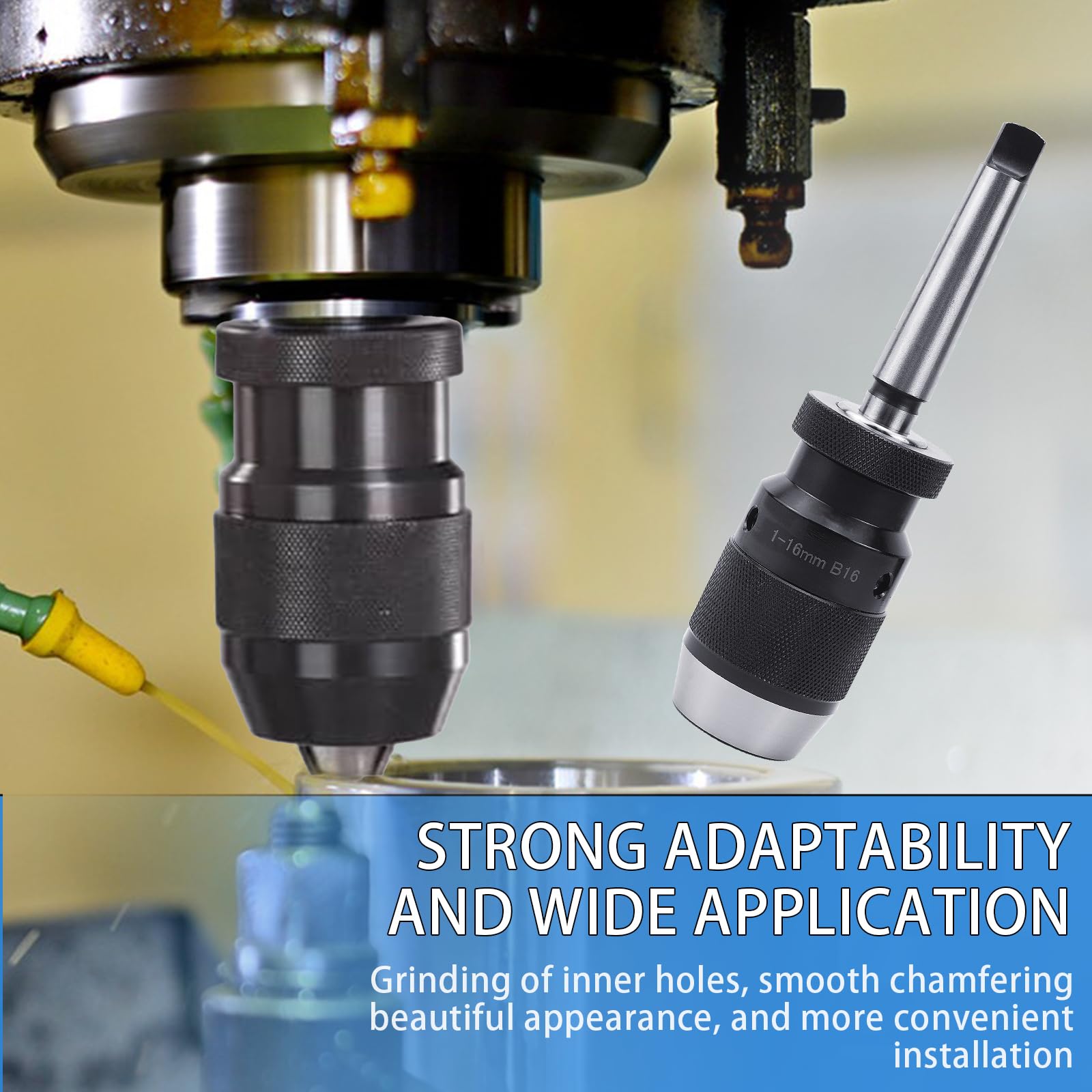 MANDRINO TORNIO AUTOSERRANTE ATTACCO B16 /1-16MM CONO MORSE - Foto 12