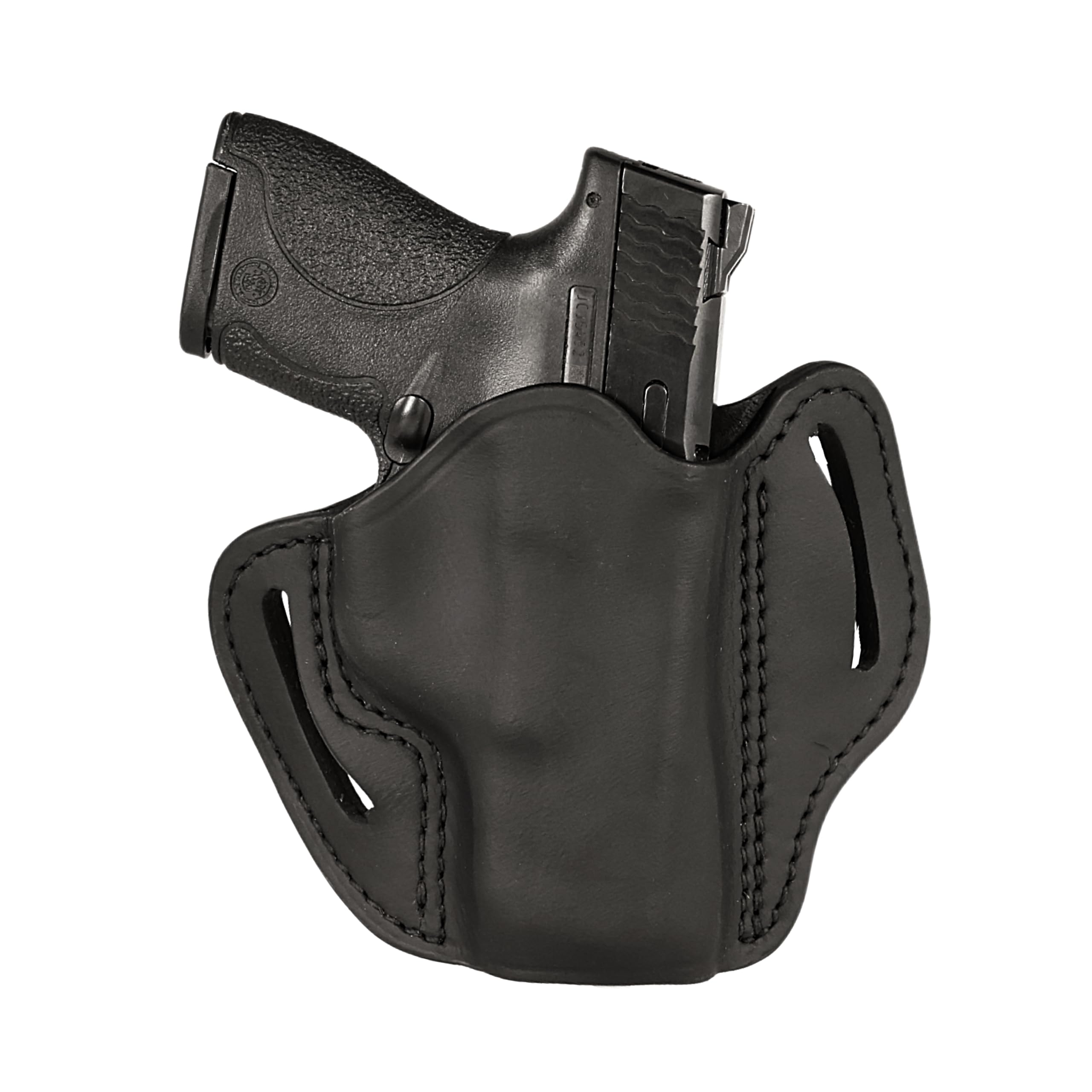 Uncle Mike'sOWB Leather Holster Compatible with Taurus G3C, G2C, Glock 19, Glock 17, 19, 22, 23, M&P Shield 9mm, Shield Plus, Sprinfield XD, Ruger SR9, SR40, Sig P229, P228