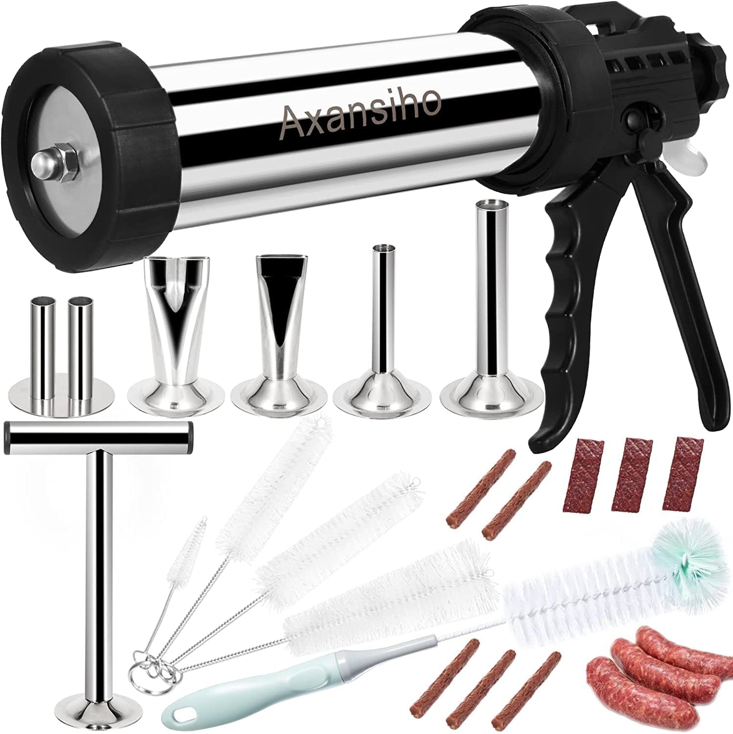Jangker Beef Jerky Gun Kit 2lb Stainless Steel Meat Gun for Homemade Beef Jerky