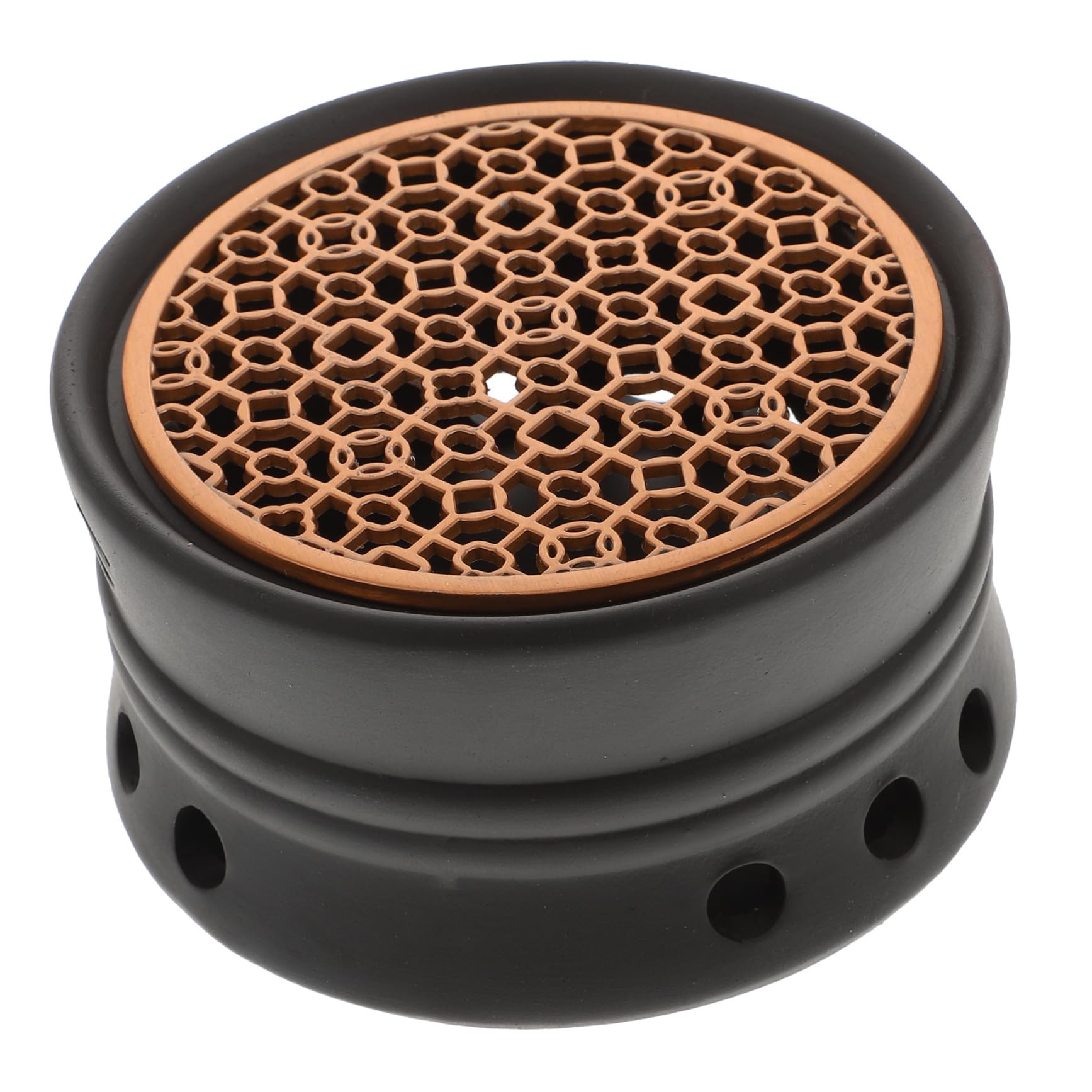 Alipis Japanese Style Teapot Warmer Black Ceramic Tea Warmer Teapot Heating Stand for Teaware Accessory Random Color