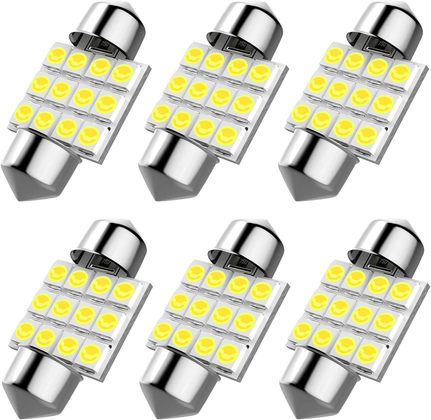 DE3175 31mm LED Interior Dome Light Map Bulb Door Courtesy For Car - 1.25'' DE3021 DE3022 Festoon bulbs(6pcs/pack)