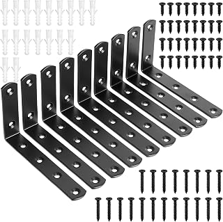 9 STK Regalhalterung Schwarz Regalwinkel Regal, Metallwinkel 90 Grad, Schwerlast im Test