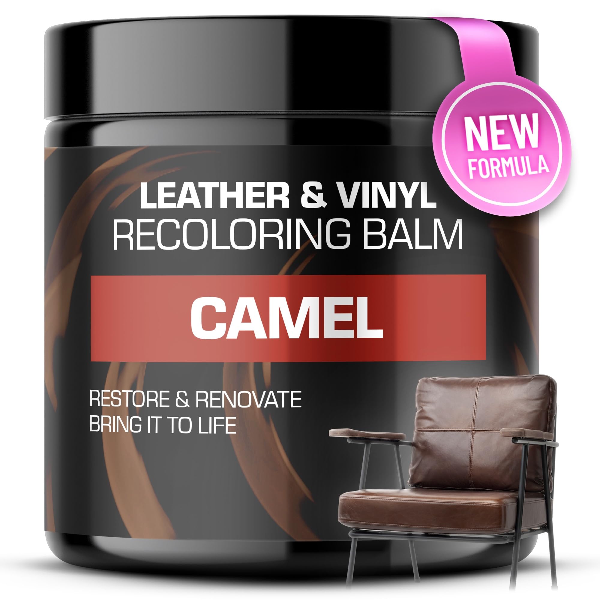 Leather Recoloring Balm, Color Restorer, Scratch Remover, Couch Paint and Repair, Leather Balm for Couches